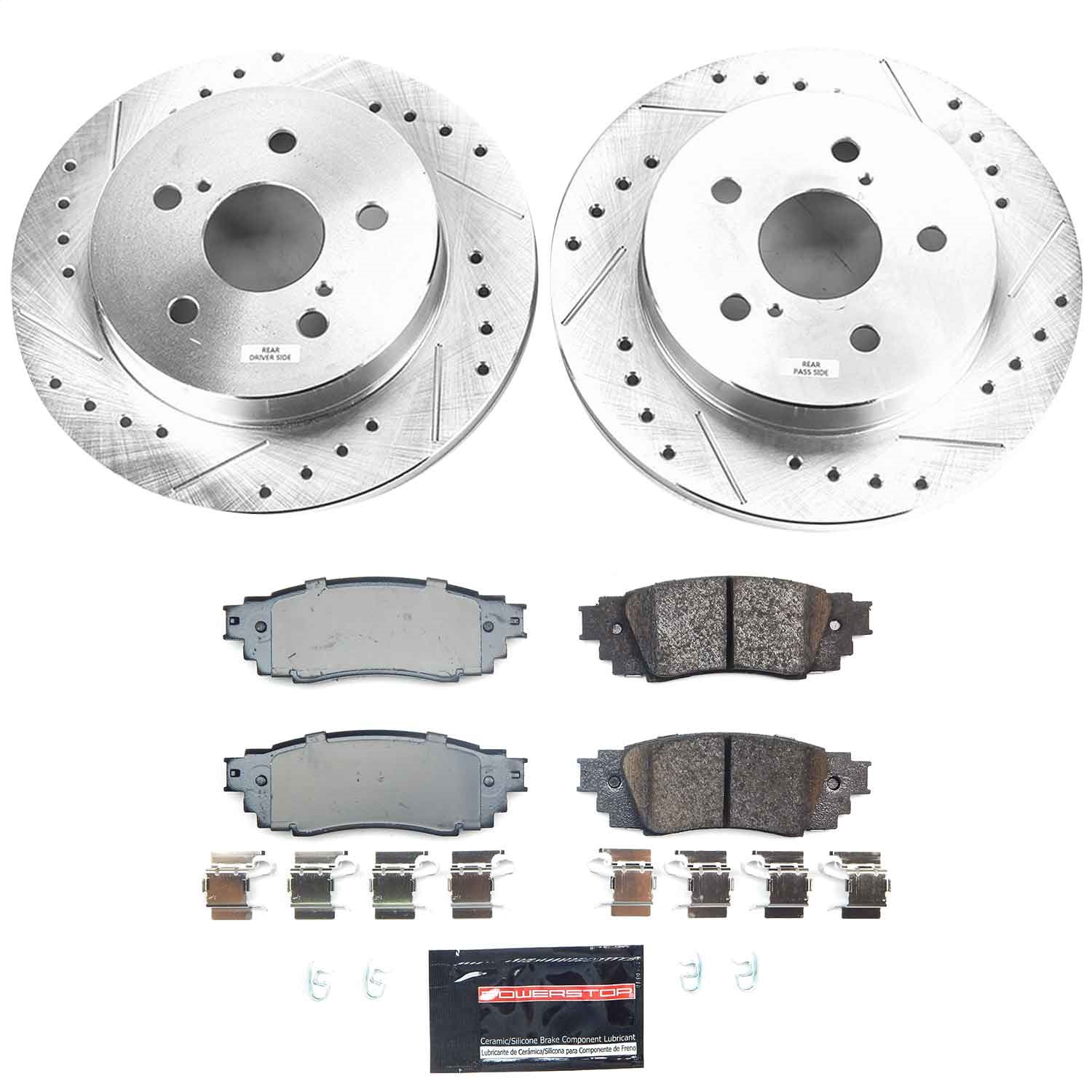 Power Stop - K9275 - Rear - Disc Brake Pad and Rotor Kit