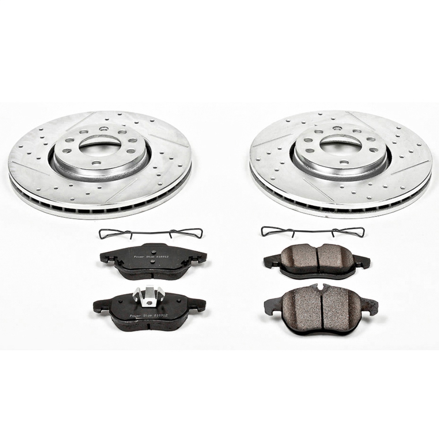 Power Stop - K985 - Front - Disc Brake Pad and Rotor Kit