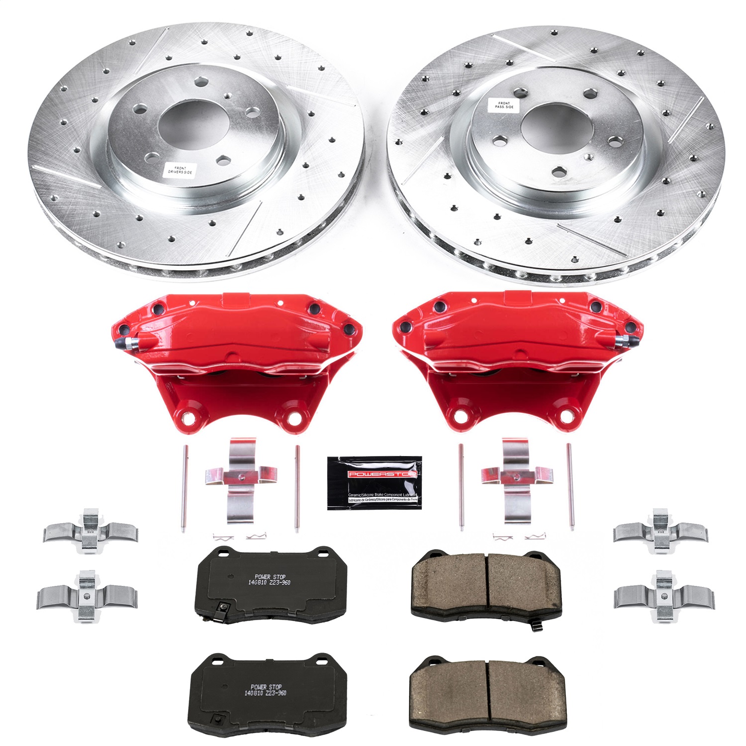 Power Stop - KC104 - Front - Disc Brake Pad/Caliper and Rotor Kit