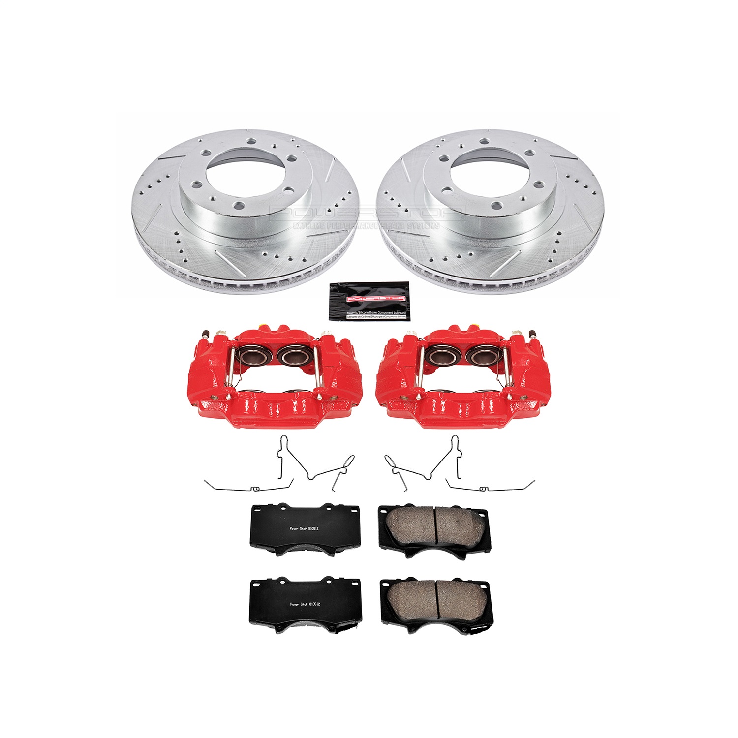 Power Stop - KC137 - Front - Disc Brake Pad/Caliper and Rotor Kit