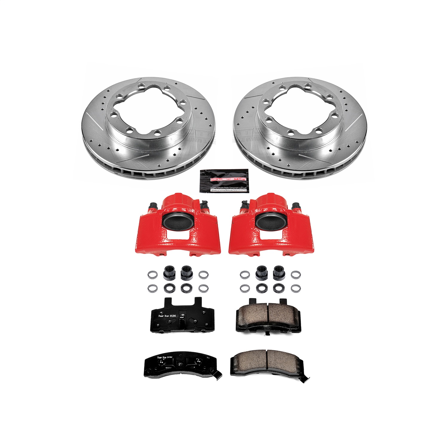 Power Stop - KC1524 - Front - Disc Brake Pad/Caliper and Rotor Kit