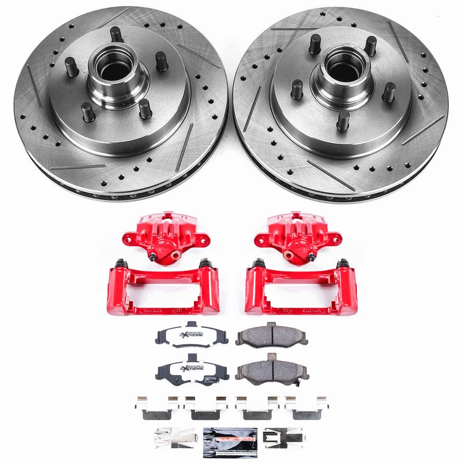 Power Stop - KC1568-26 - Rear - Disc Brake Pad/Caliper and Rotor Kit