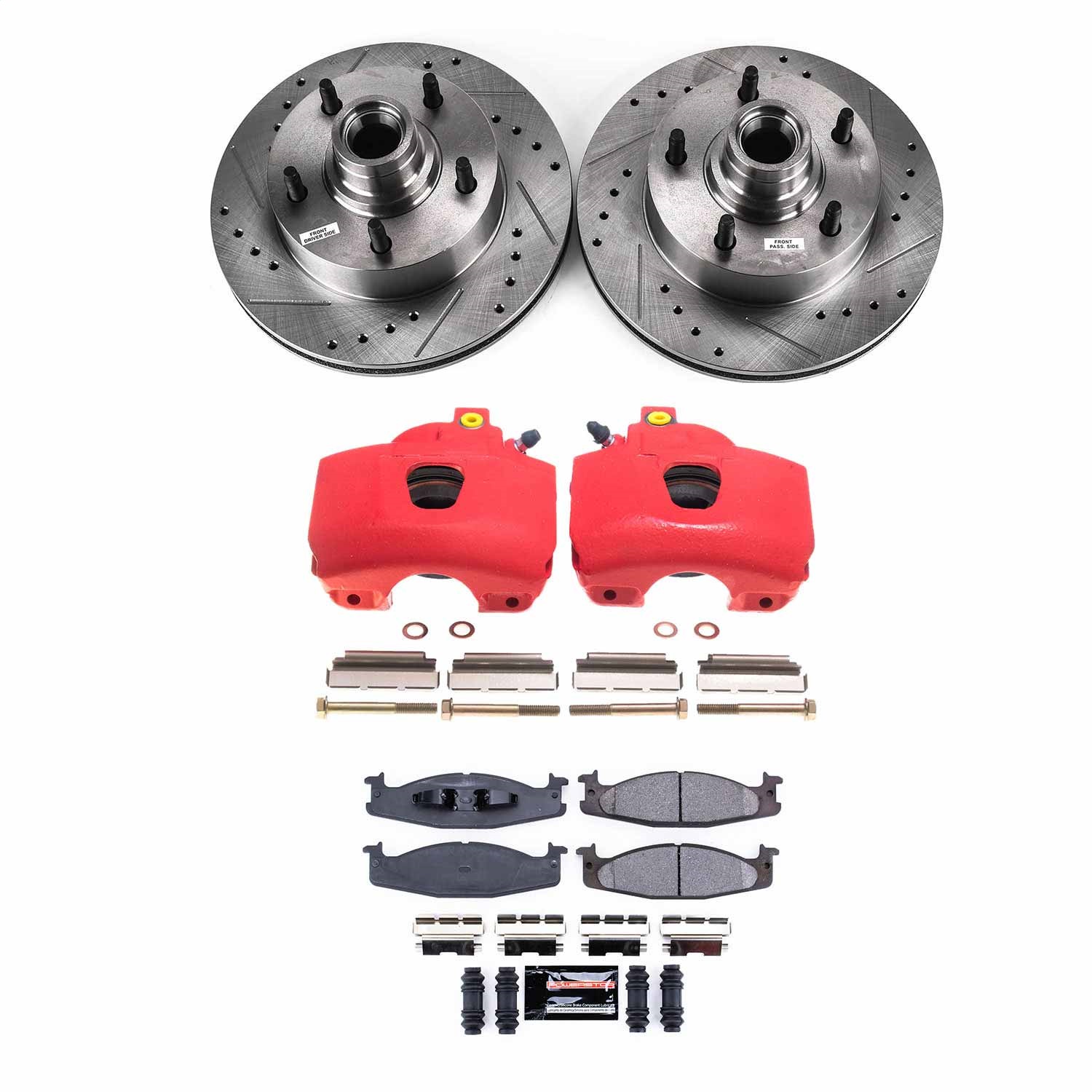Power Stop - KC1832 - Front - Disc Brake Pad/Caliper and Rotor Kit