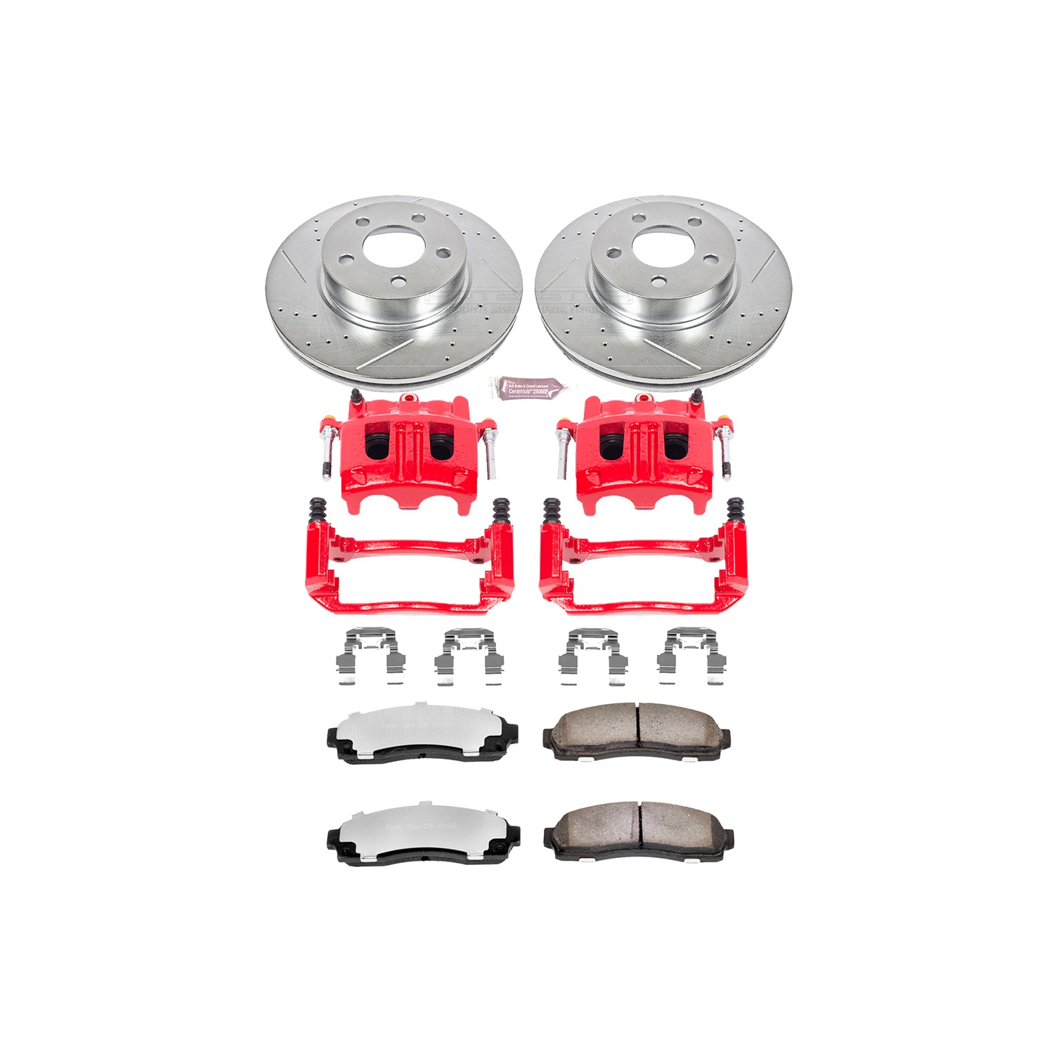 Power Stop - KC1923-36 - Front - Disc Brake Pad/Caliper and Rotor Kit