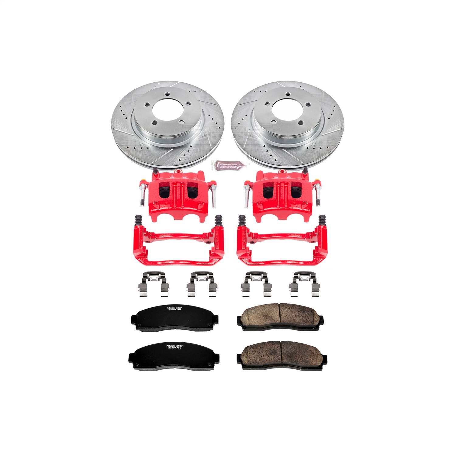 Power Stop - KC1931 - Front - Disc Brake Pad/Caliper and Rotor Kit