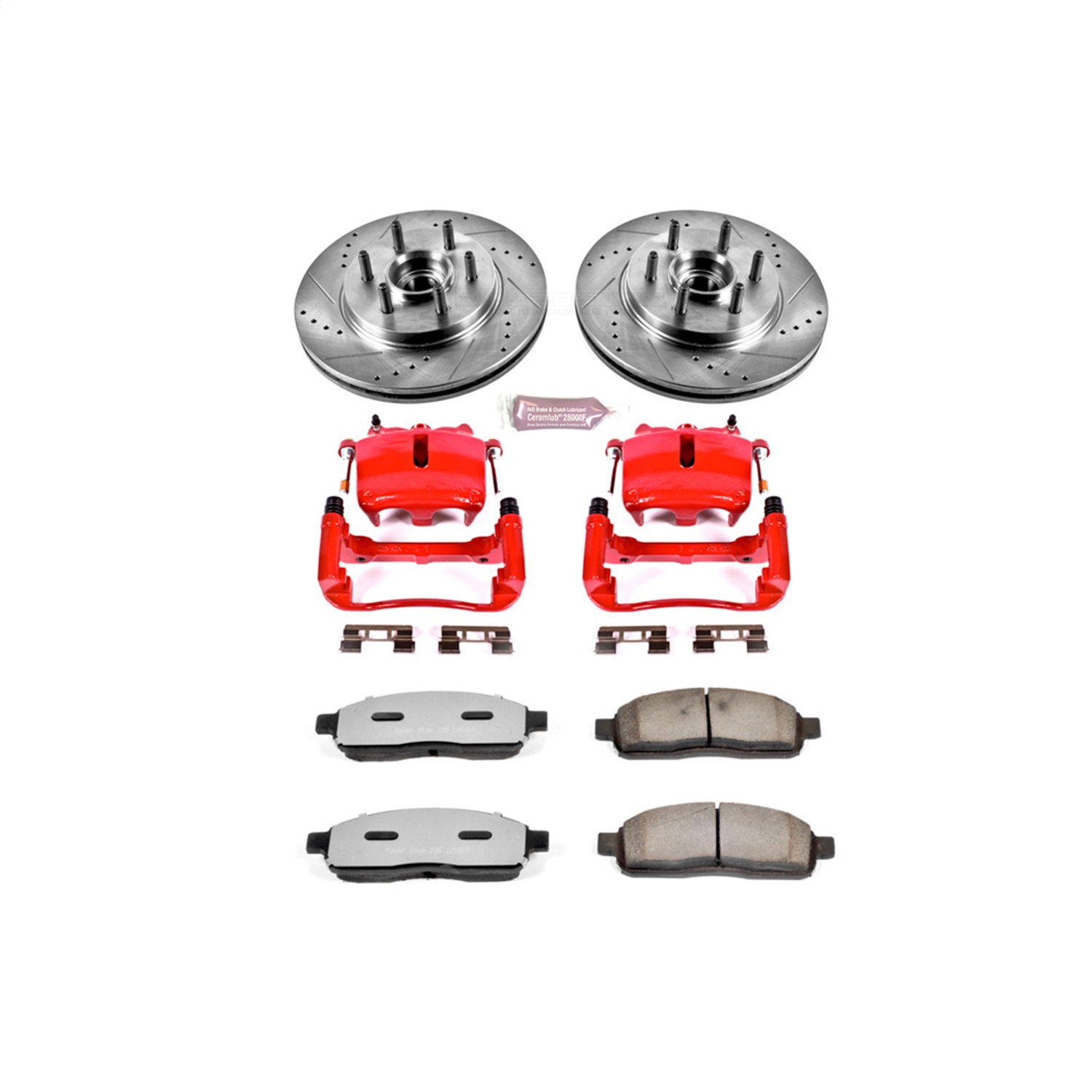 Power Stop - KC1939A-36 - Front - Disc Brake Pad/Caliper and Rotor Kit