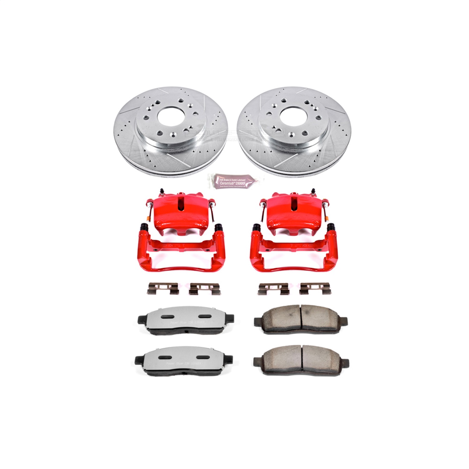 Power Stop - KC1943A-36 - Front - Disc Brake Pad/Caliper and Rotor Kit