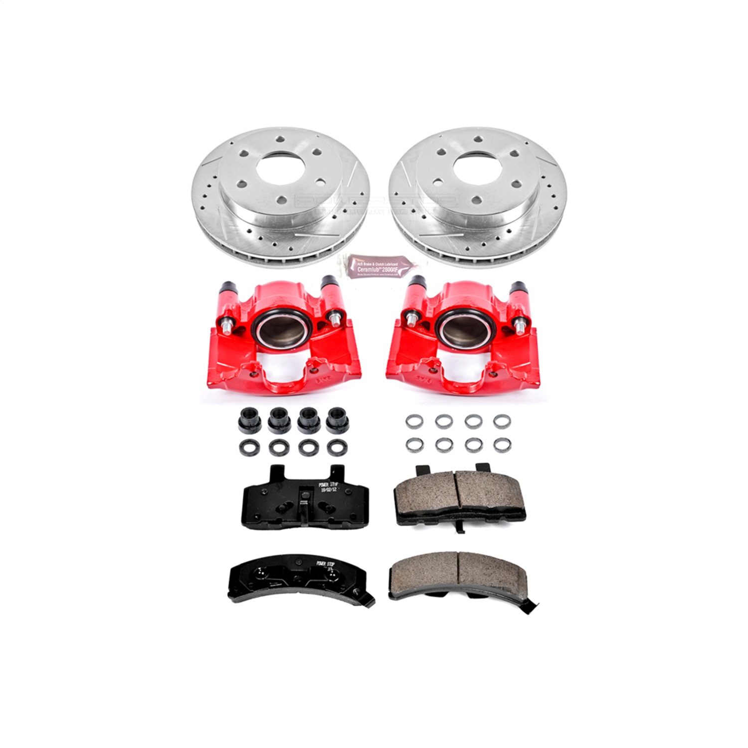 Power Stop - KC1970 - Front - Disc Brake Pad/Caliper and Rotor Kit