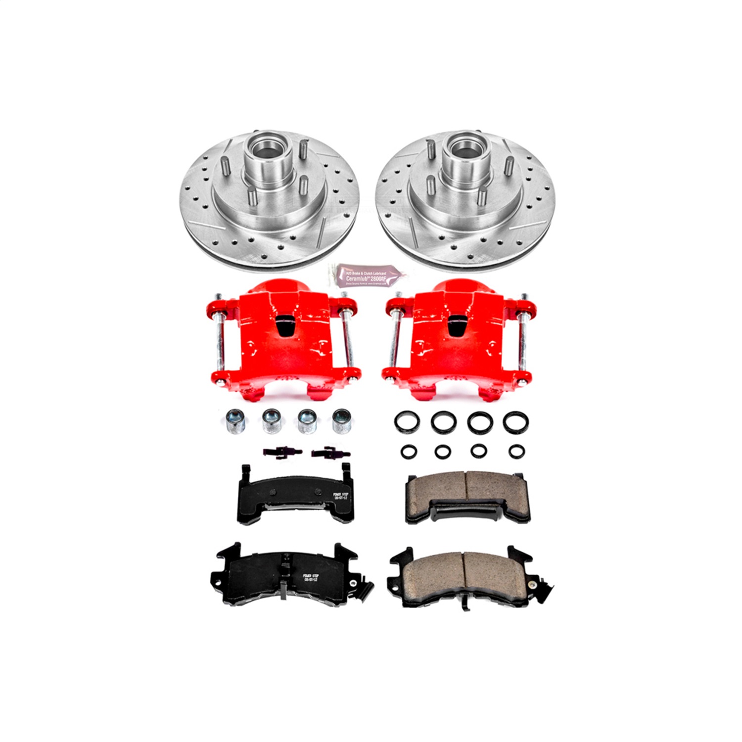 Power Stop - KC1985 - Front - Disc Brake Pad/Caliper and Rotor Kit