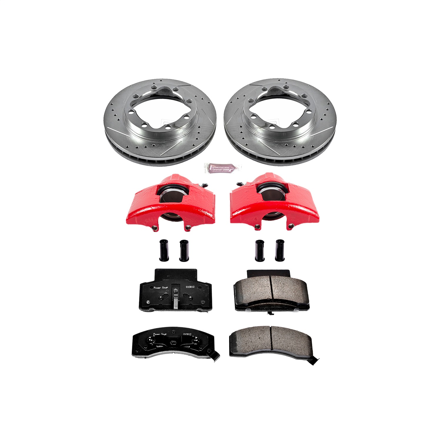 Power Stop - KC1992 - Front - Disc Brake Pad/Caliper and Rotor Kit