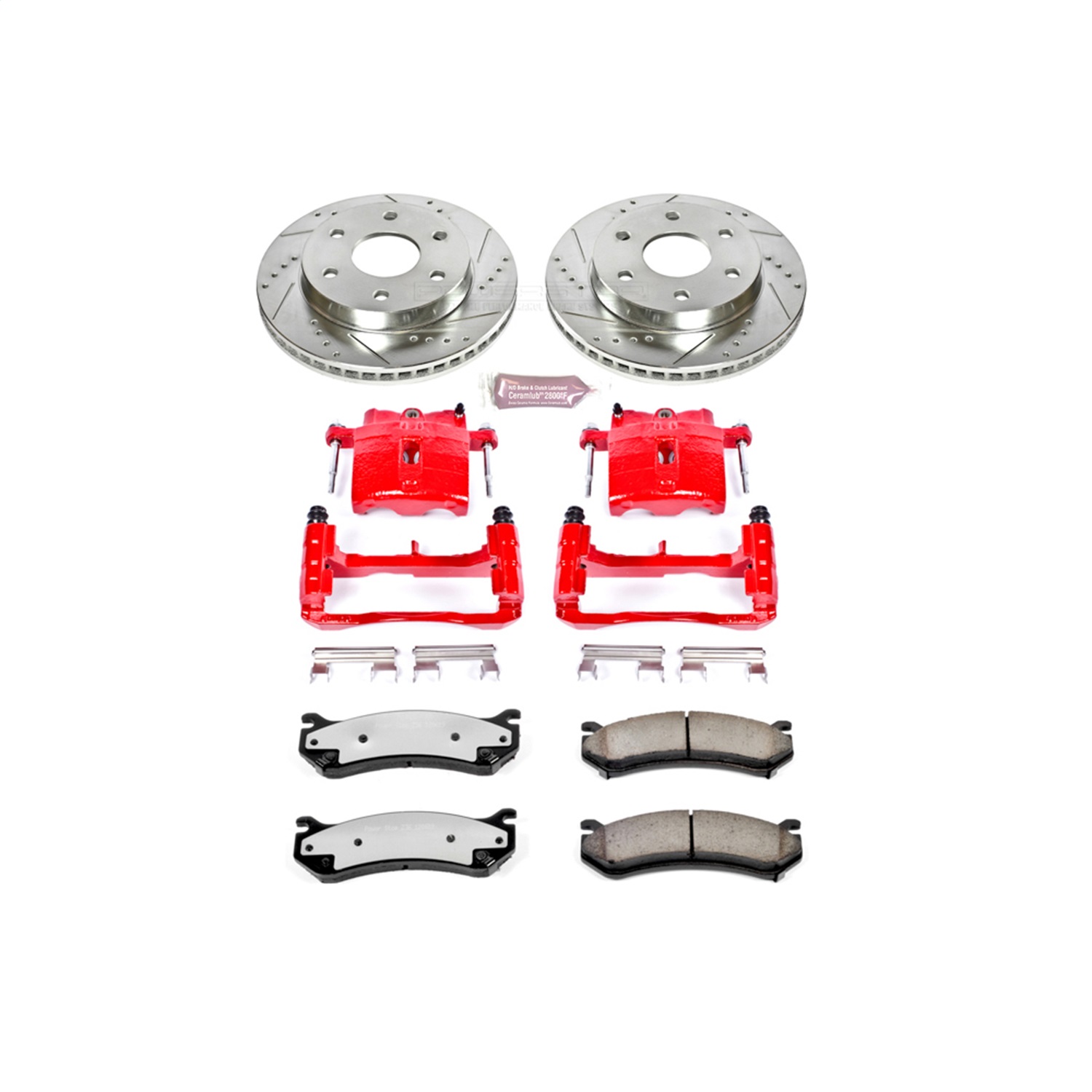 Power Stop - KC2009-36 - Front - Disc Brake Pad/Caliper and Rotor Kit