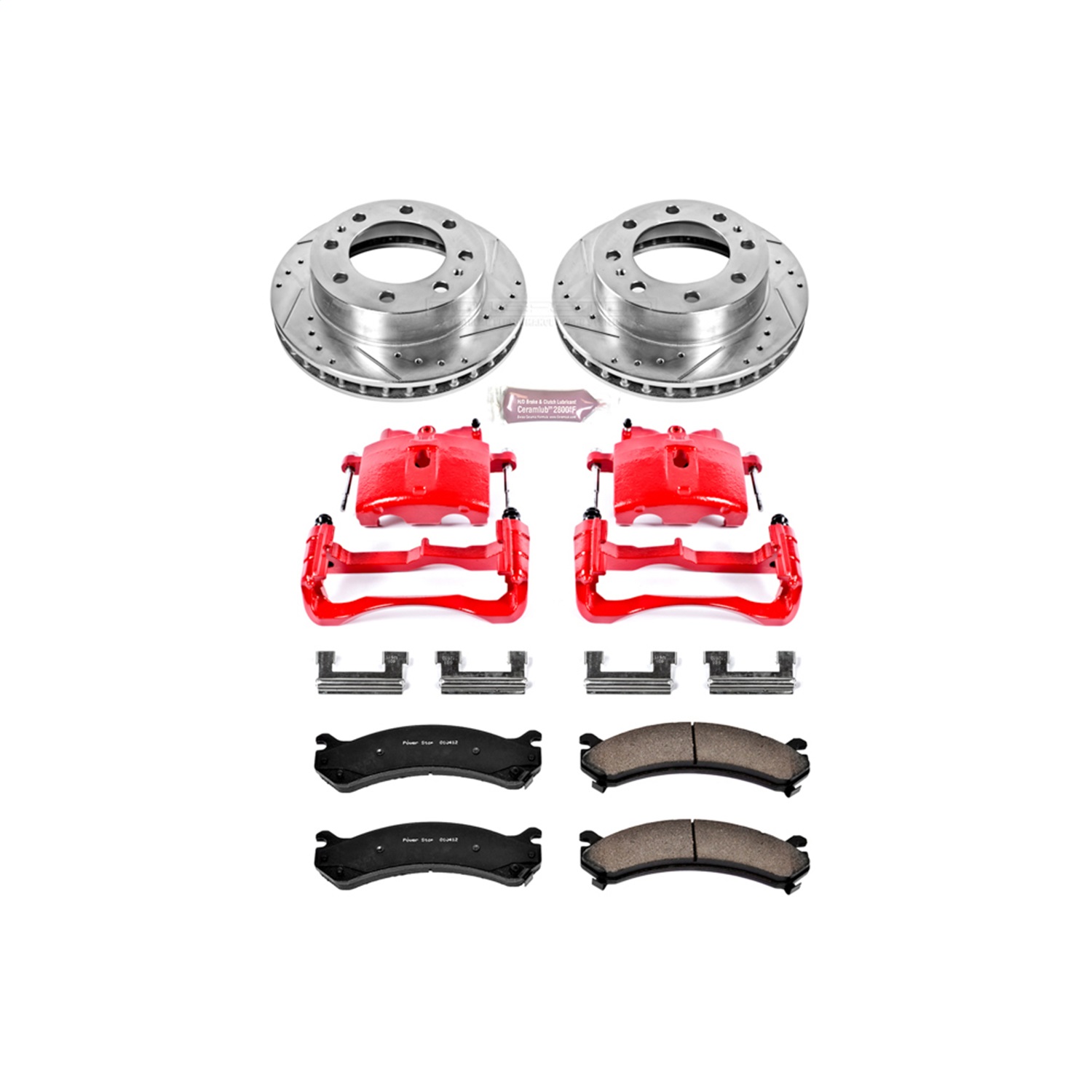 Power Stop - KC2020 - Front - Disc Brake Pad/Caliper and Rotor Kit