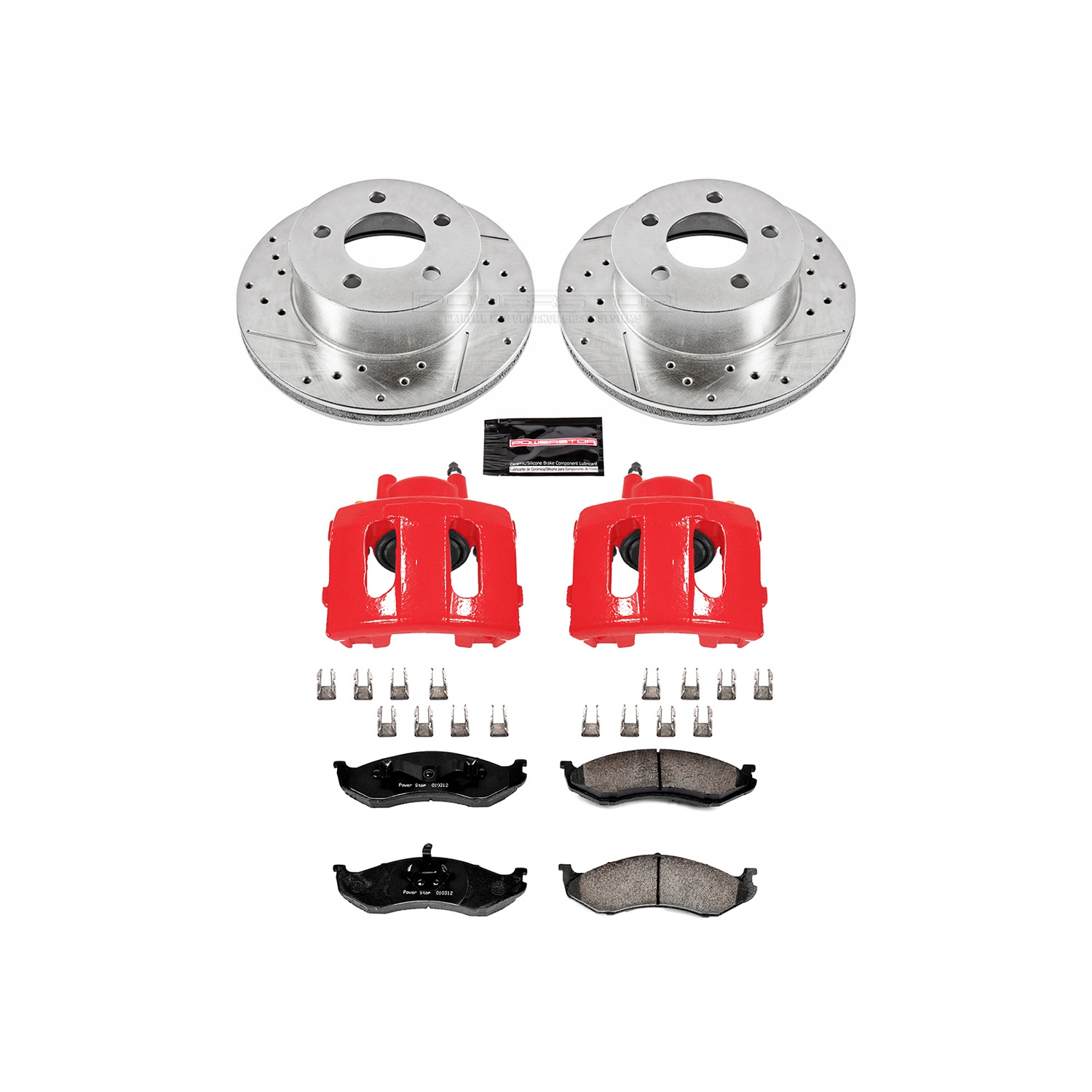 Power Stop - KC2119 - Front - Disc Brake Pad/Caliper and Rotor Kit