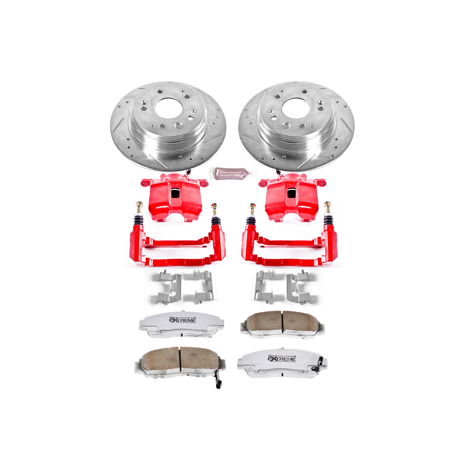 Power Stop - KC2292-26 - Front - Disc Brake Pad/Caliper and Rotor Kit
