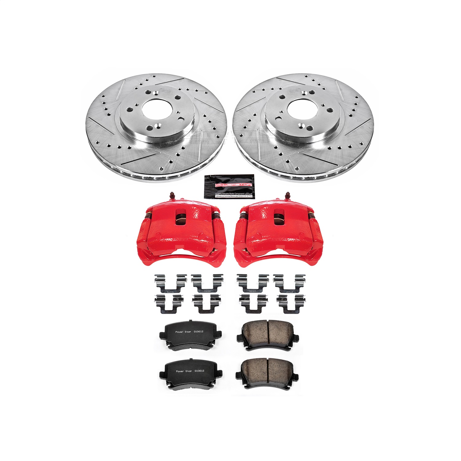 Power Stop - KC2299 - Front - Disc Brake Pad/Caliper and Rotor Kit