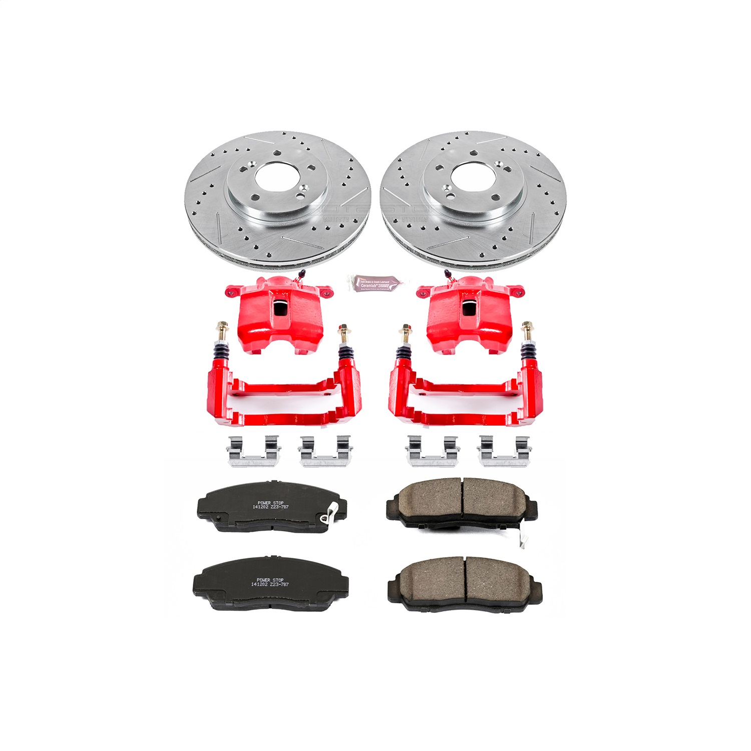 Power Stop - KC2309 - Front - Disc Brake Pad/Caliper and Rotor Kit