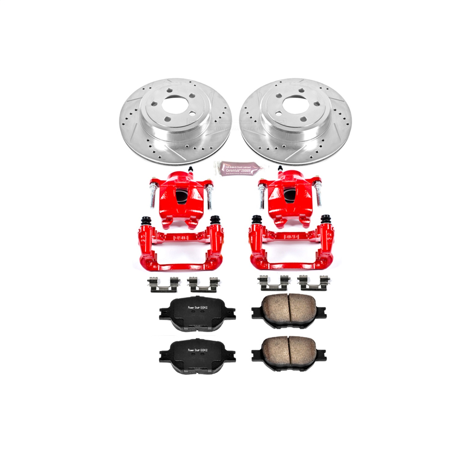 Power Stop - KC2313 - Front - Disc Brake Pad/Caliper and Rotor Kit