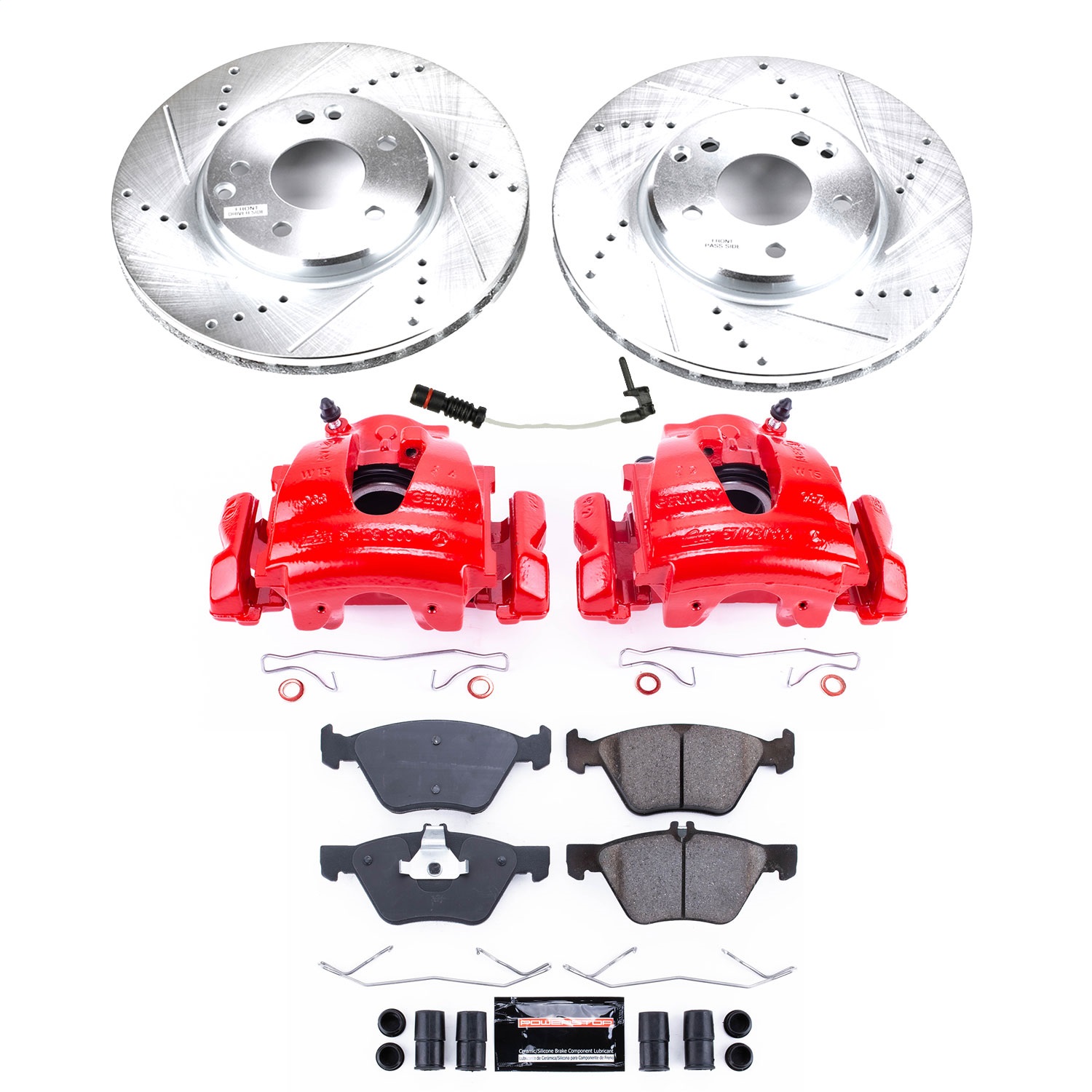 Power Stop - KC2926 - Front - Disc Brake Pad/Caliper and Rotor Kit
