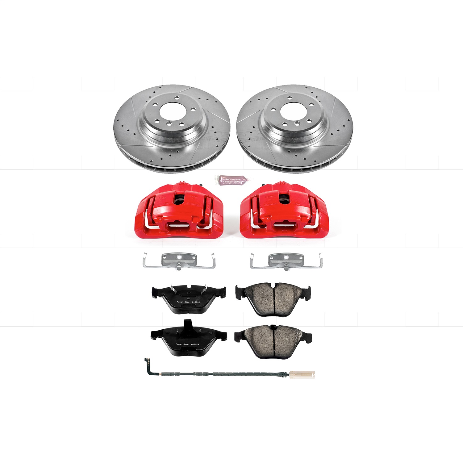 Power Stop - KC3015 - Front - Disc Brake Pad/Caliper and Rotor Kit