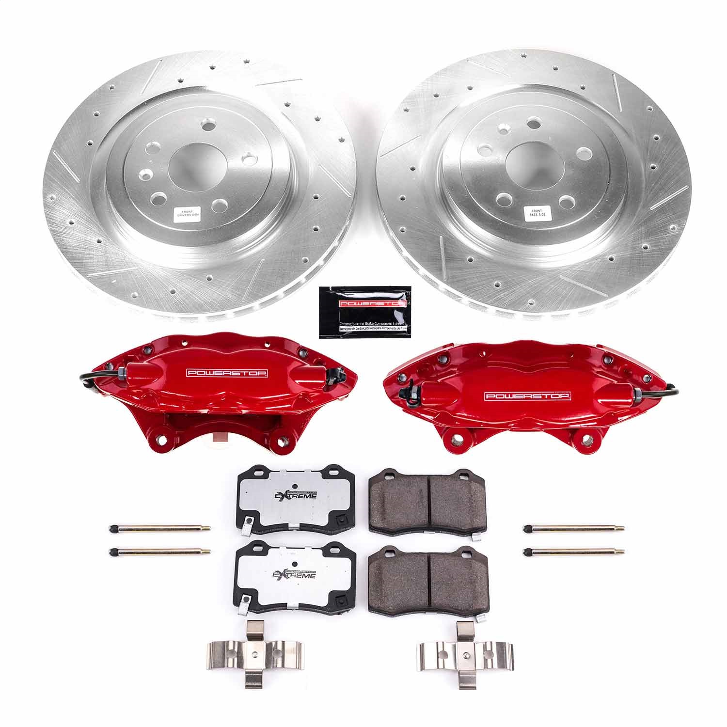 Power Stop - KC3019A-26 - Rear - Disc Brake Pad/Caliper and Rotor Kit