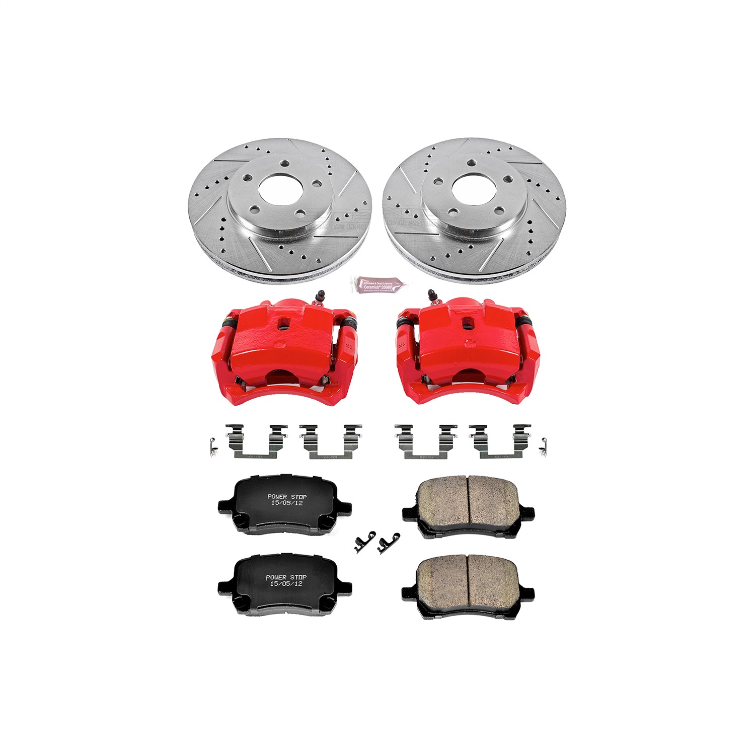 Power Stop - KC3116 - Front - Disc Brake Pad/Caliper and Rotor Kit