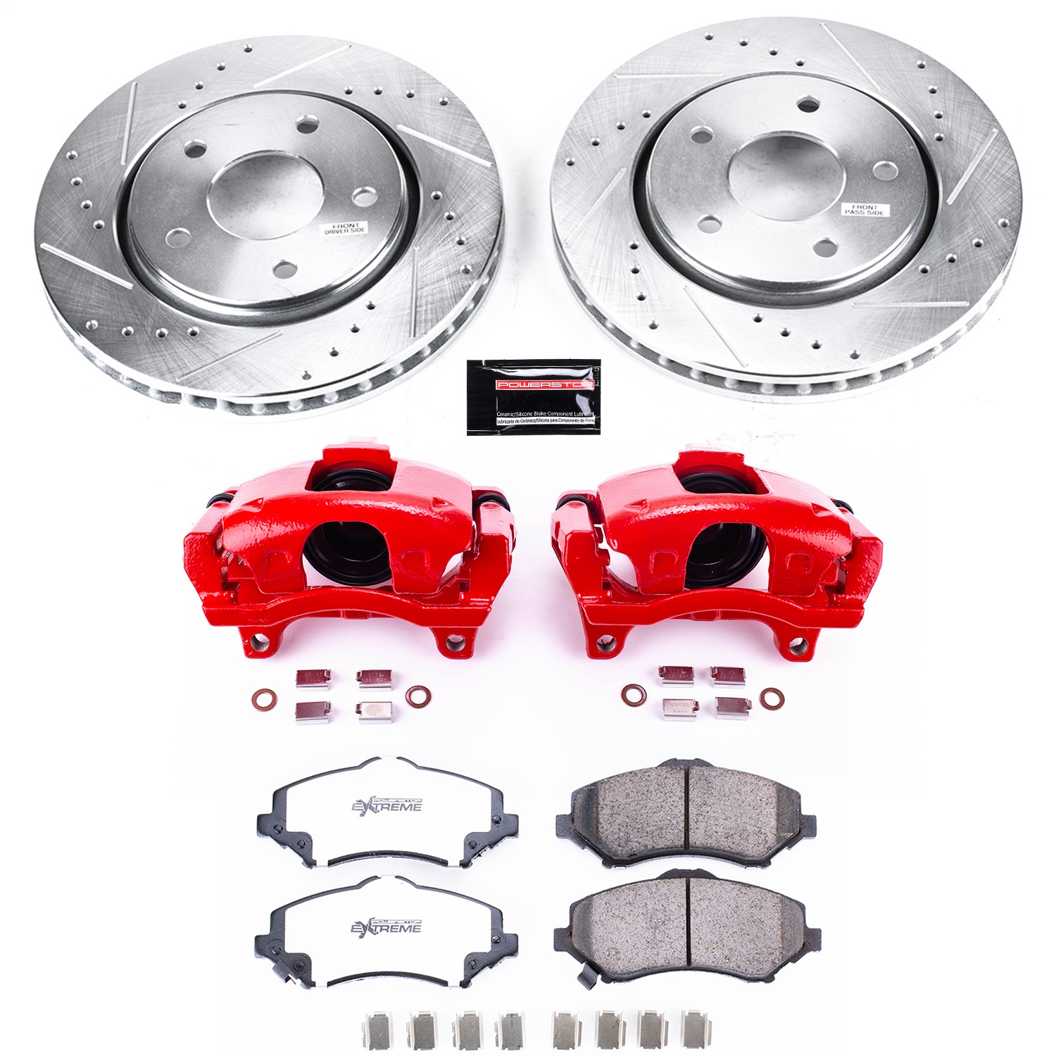 Power Stop - KC3118A-36 - Front - Disc Brake Pad/Caliper and Rotor Kit