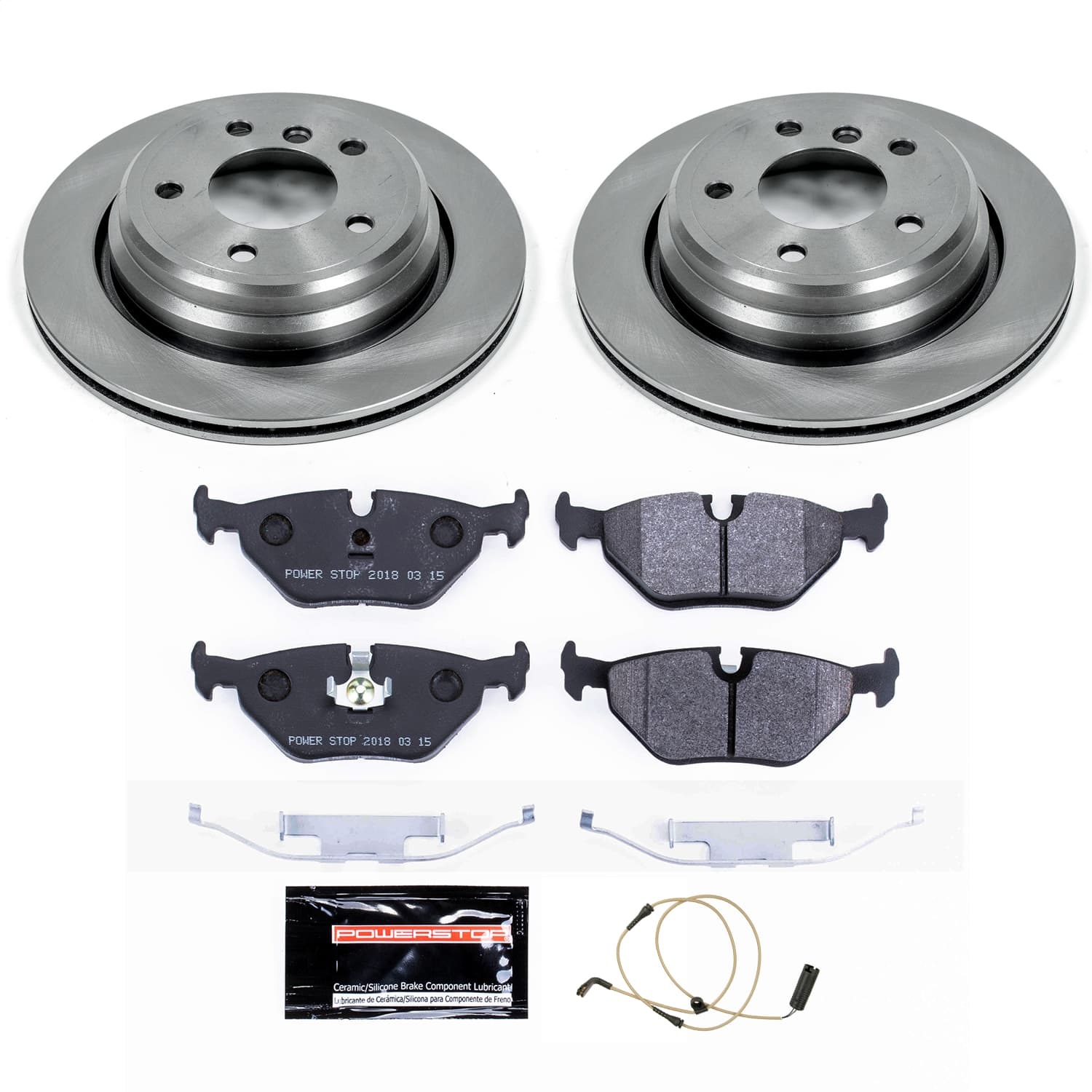 Power Stop - KC4129A - Front and Rear - Disc Brake Pad/Caliper and Rotor Kit