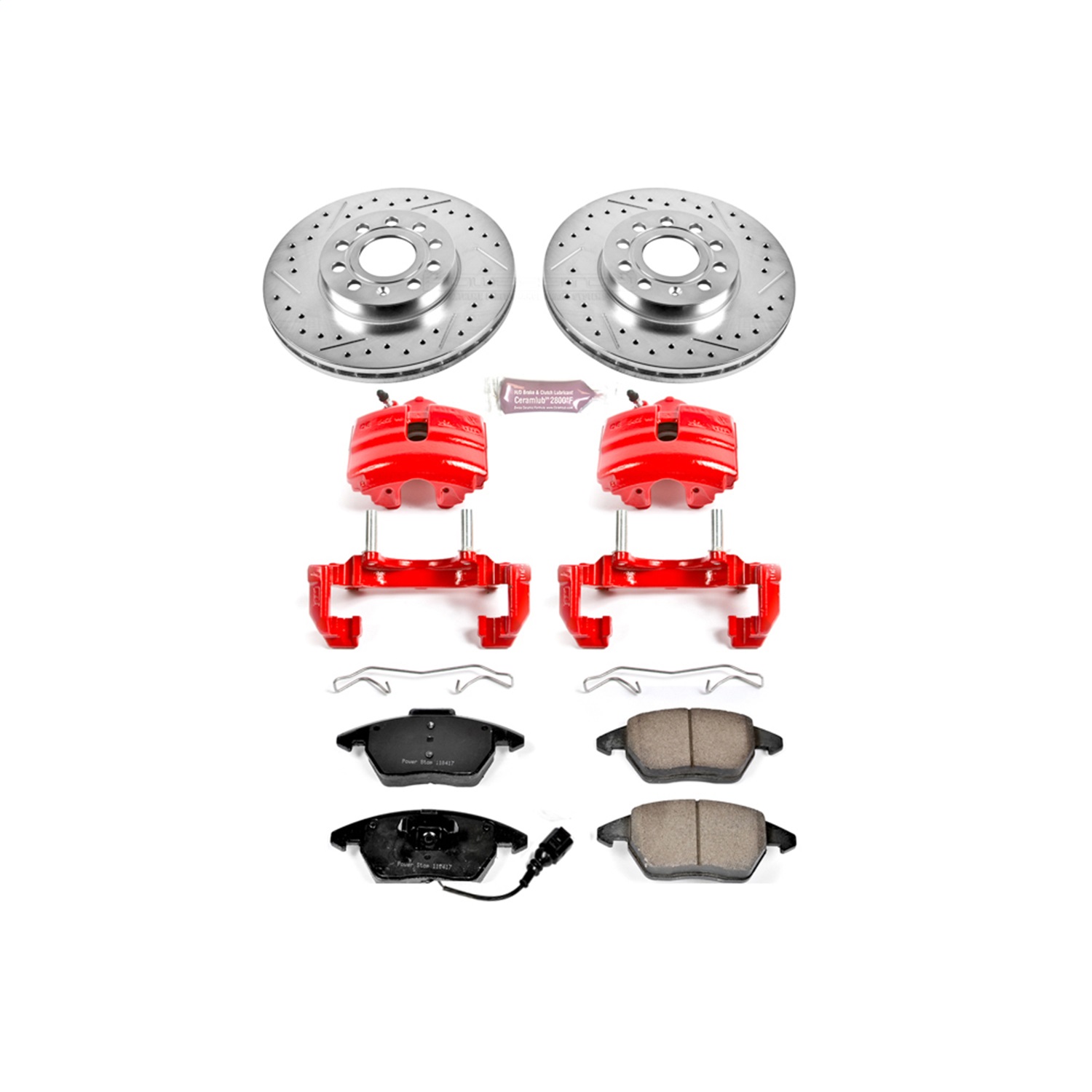 Power Stop - KC4623 - Front - Disc Brake Pad/Caliper and Rotor Kit