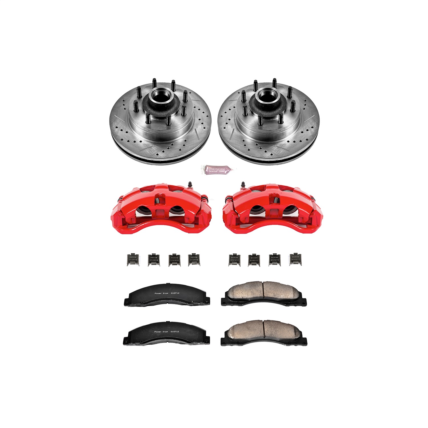 Power Stop - KC4716 - Front - Disc Brake Pad/Caliper and Rotor Kit