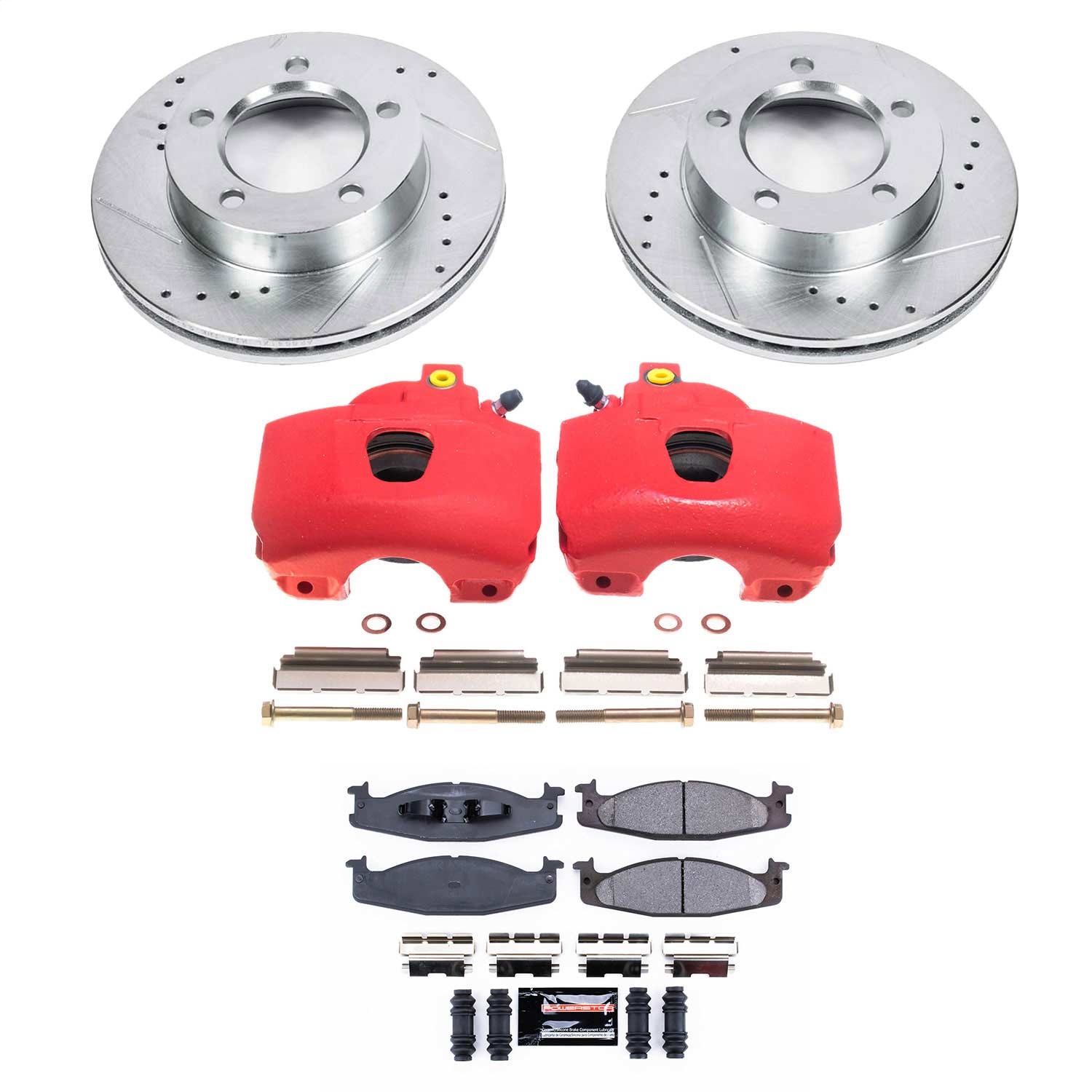 Power Stop - KC5067 - Front - Disc Brake Pad/Caliper and Rotor Kit