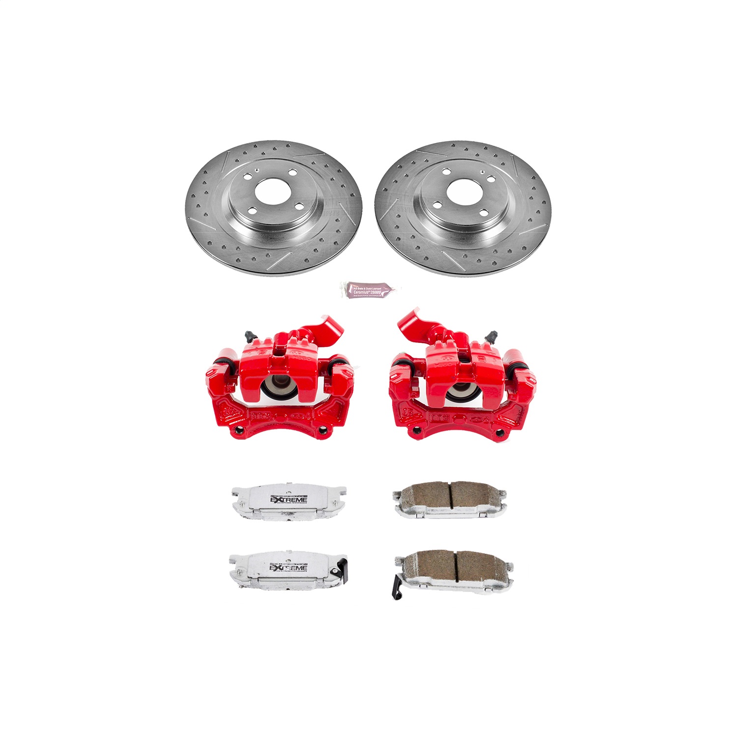 Power Stop - KC5267-26 - Rear - Disc Brake Pad/Caliper and Rotor Kit
