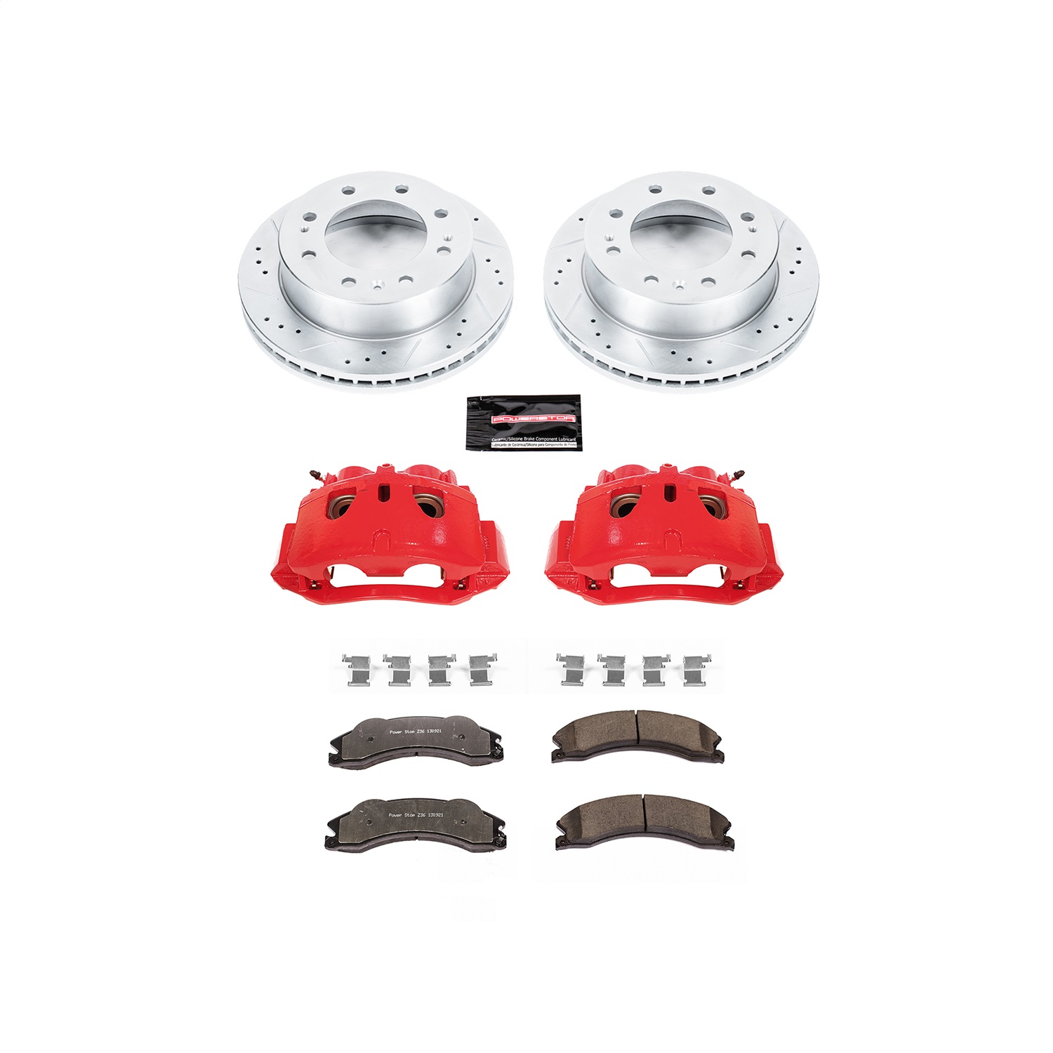 Power Stop - KC5559-36 - Front - Disc Brake Pad/Caliper and Rotor Kit