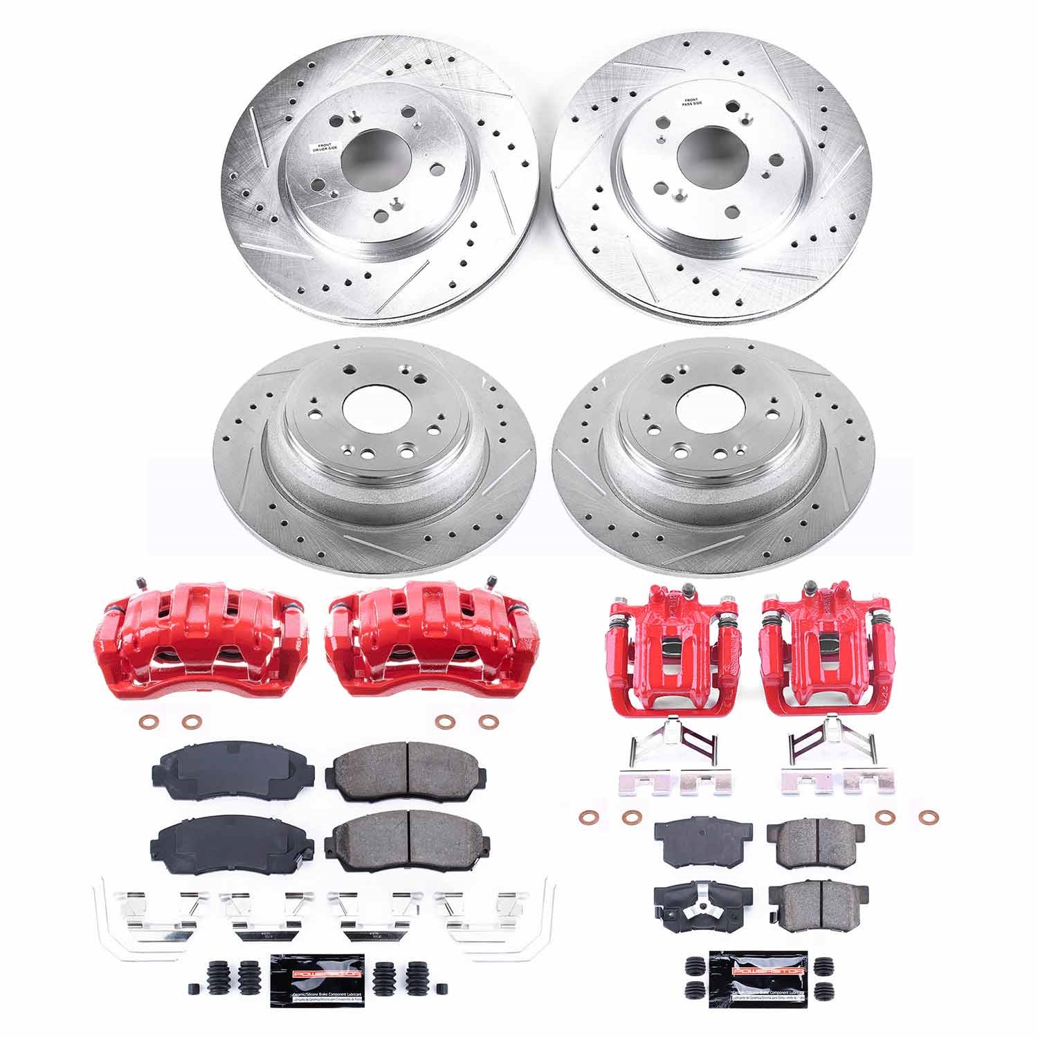 Power Stop - KC5816 - Front and Rear - Disc Brake Pad and Rotor Kit