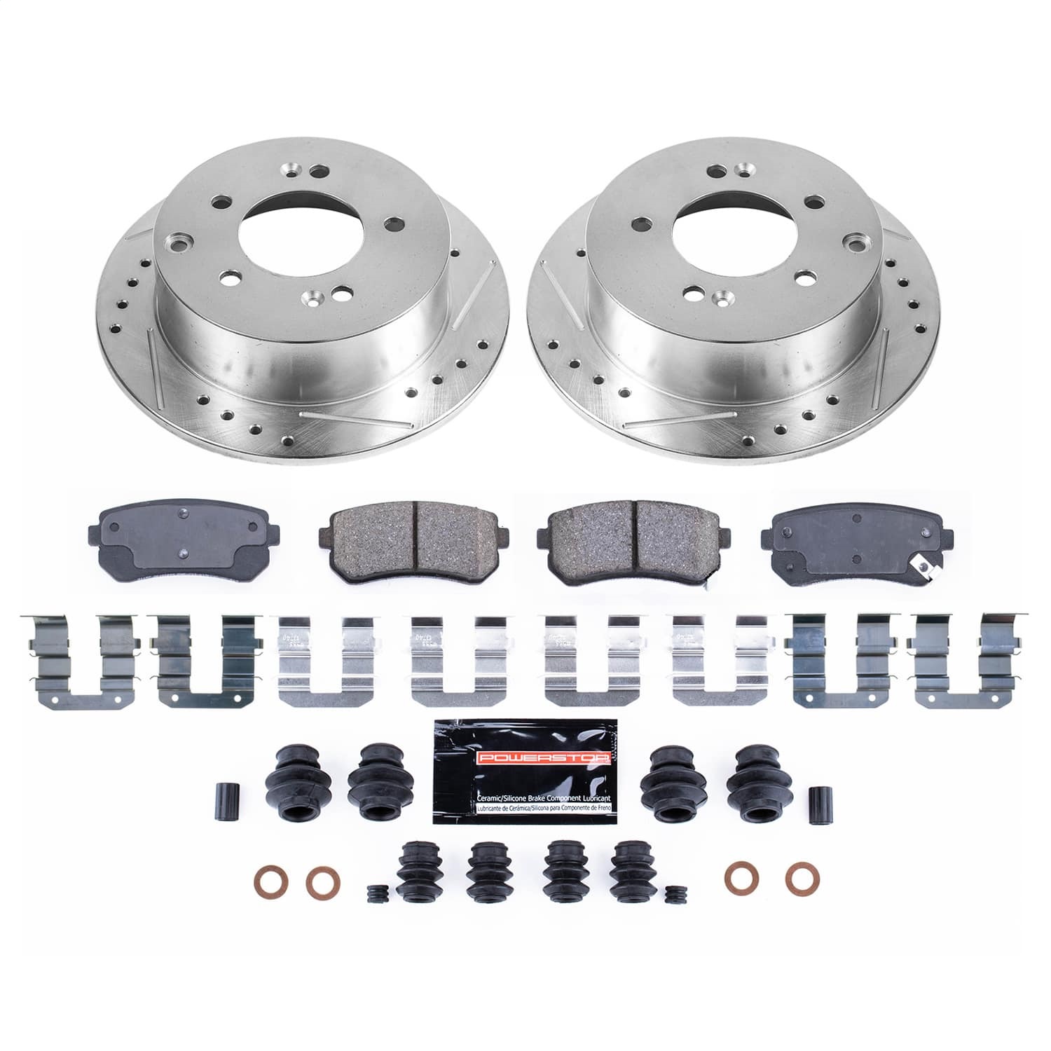 Power Stop - KC5915 - Rear - Disc Brake Pad and Rotor Kit