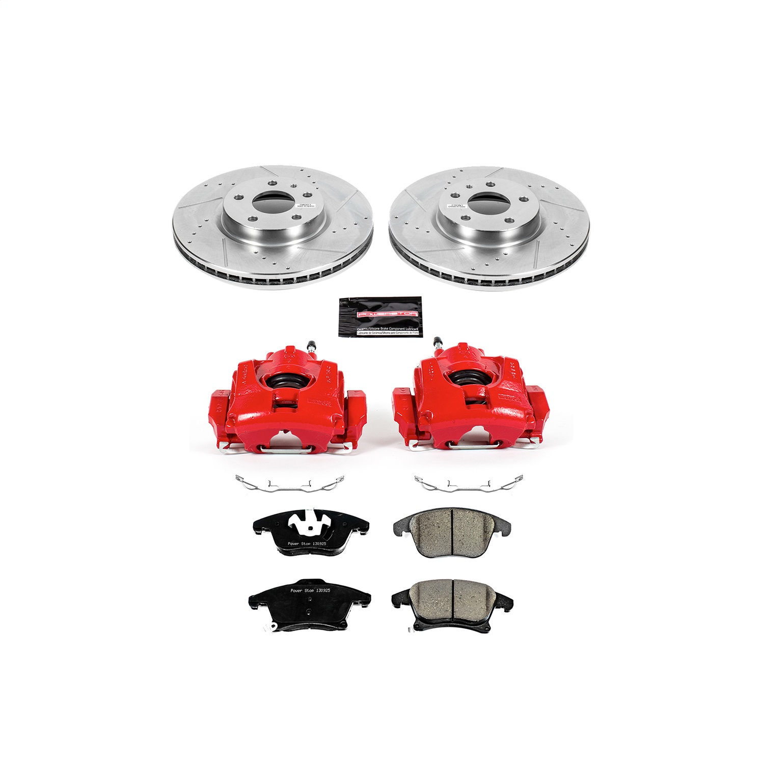 Power Stop - KC6399 - Front - Disc Brake Pad/Caliper and Rotor Kit