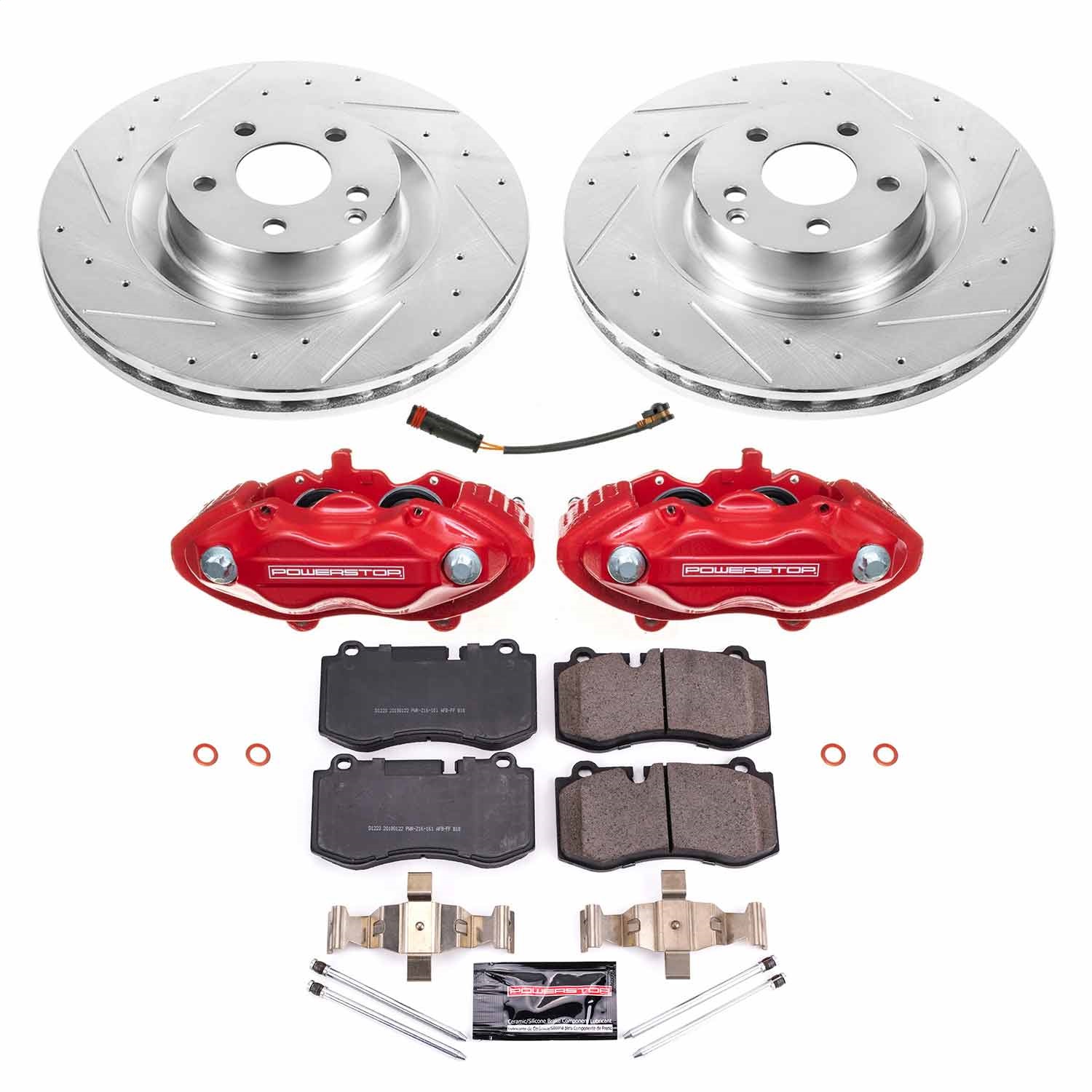 Power Stop - KC6755 - Front - Disc Brake Pad/Caliper and Rotor Kit