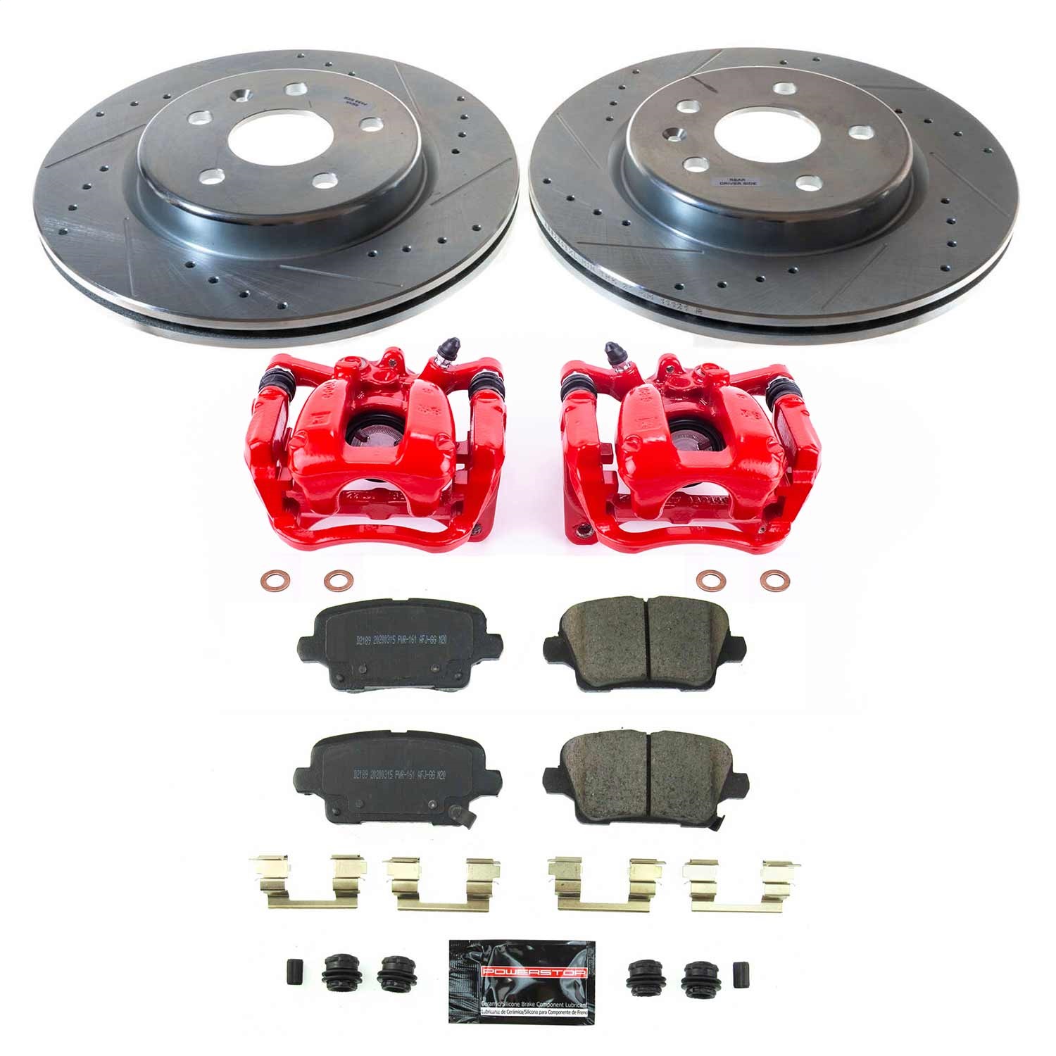 Power Stop - KC8487 - Rear - Disc Brake Pad and Rotor Kit