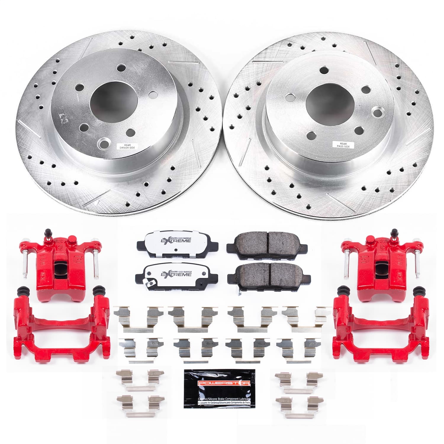 Power Stop - KC9064-26 - Rear - Disc Brake Pad and Rotor Kit