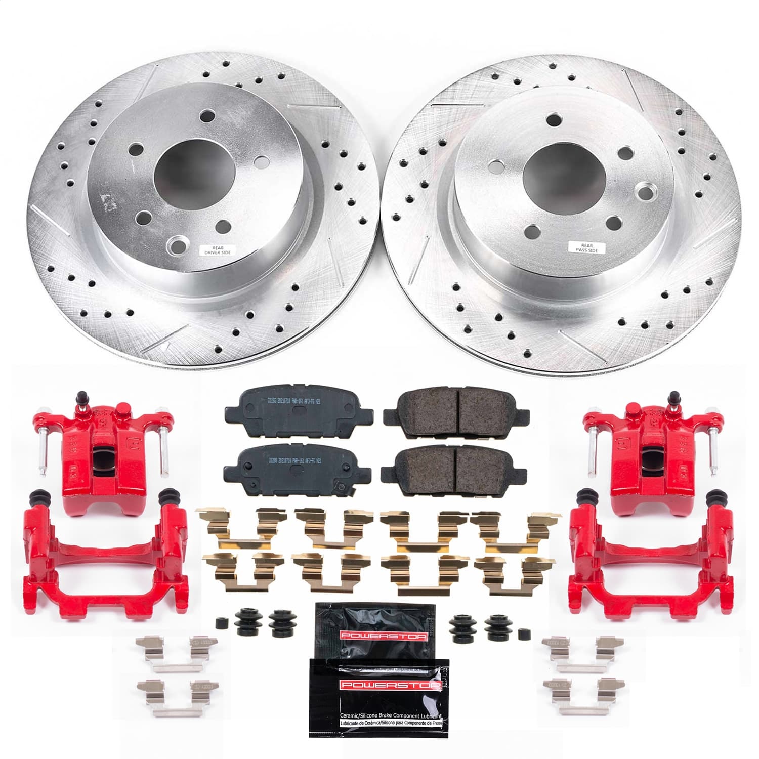Power Stop - KC9064 - Rear - Disc Brake Pad and Rotor Kit