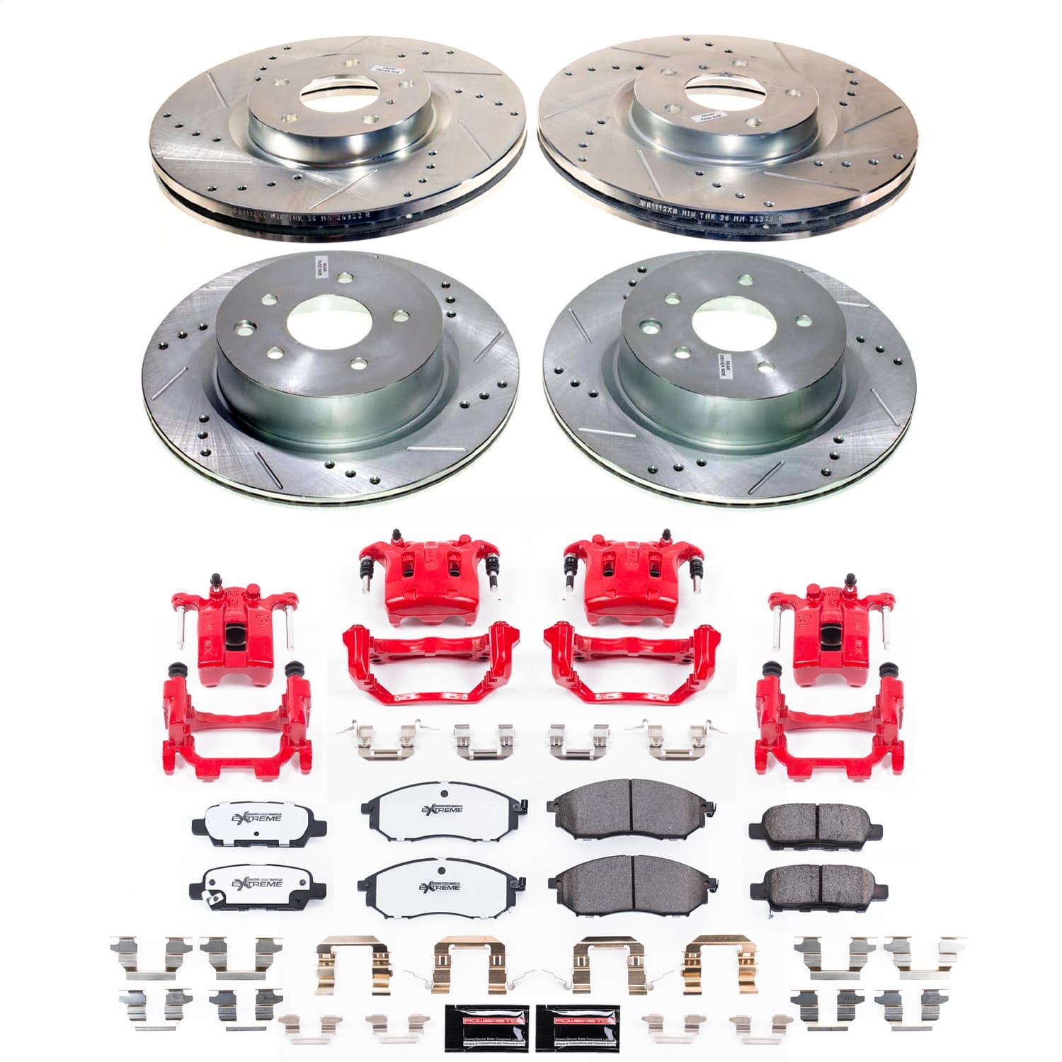 Power Stop - KC9065-26 - Front and Rear - Disc Brake Pad and Rotor Kit