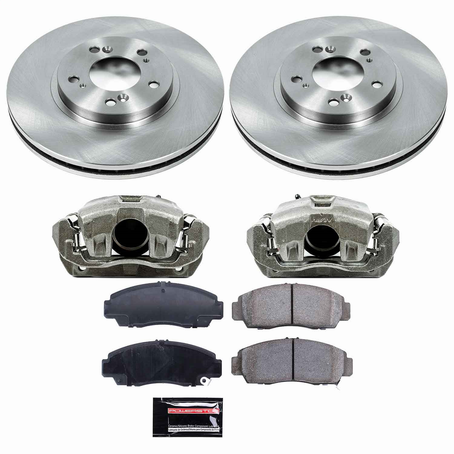Power Stop - KCOE2309 - Front - Disc Brake Pad/Caliper and Rotor Kit