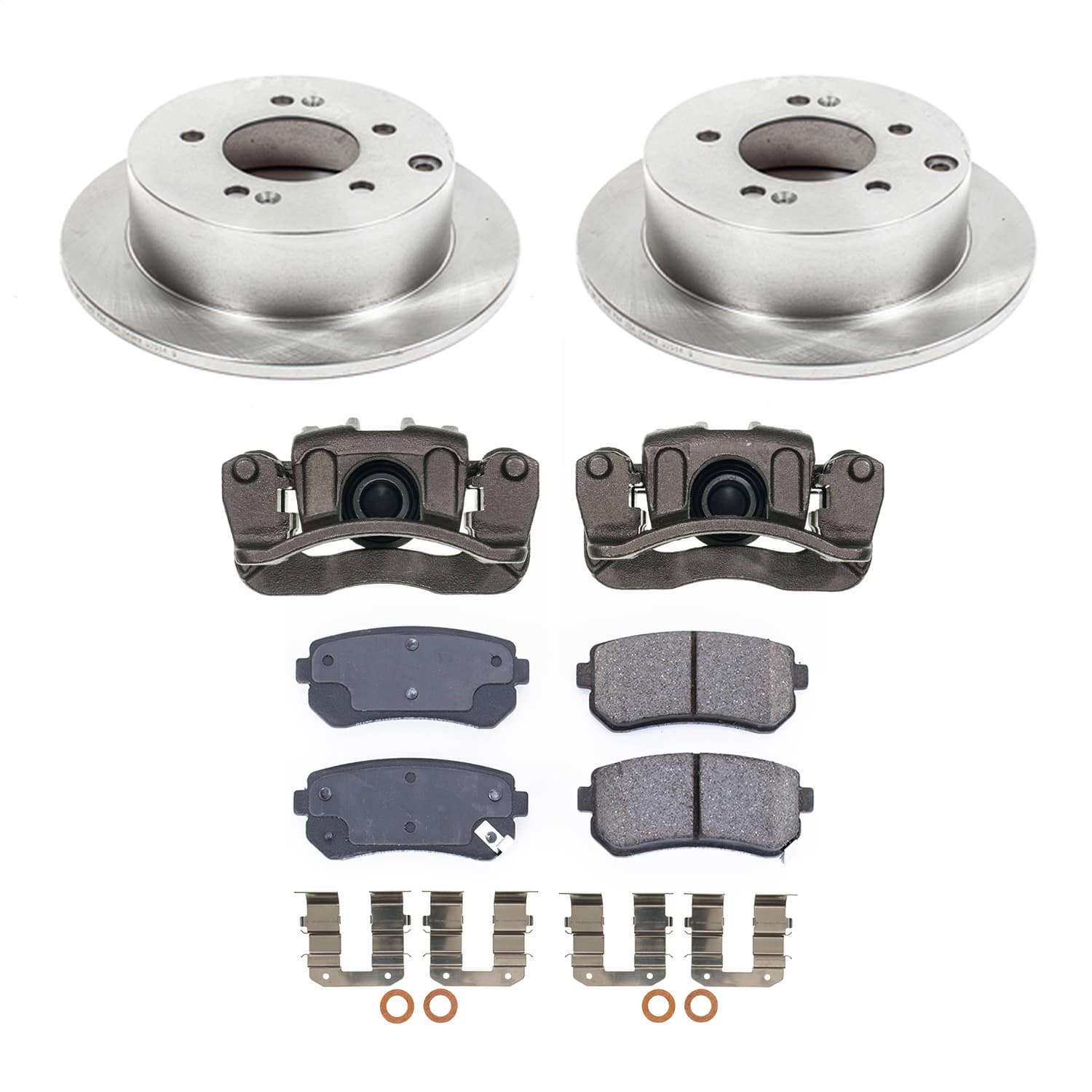 Power Stop - KCOE5915 - Rear - Disc Brake Pad and Rotor Kit