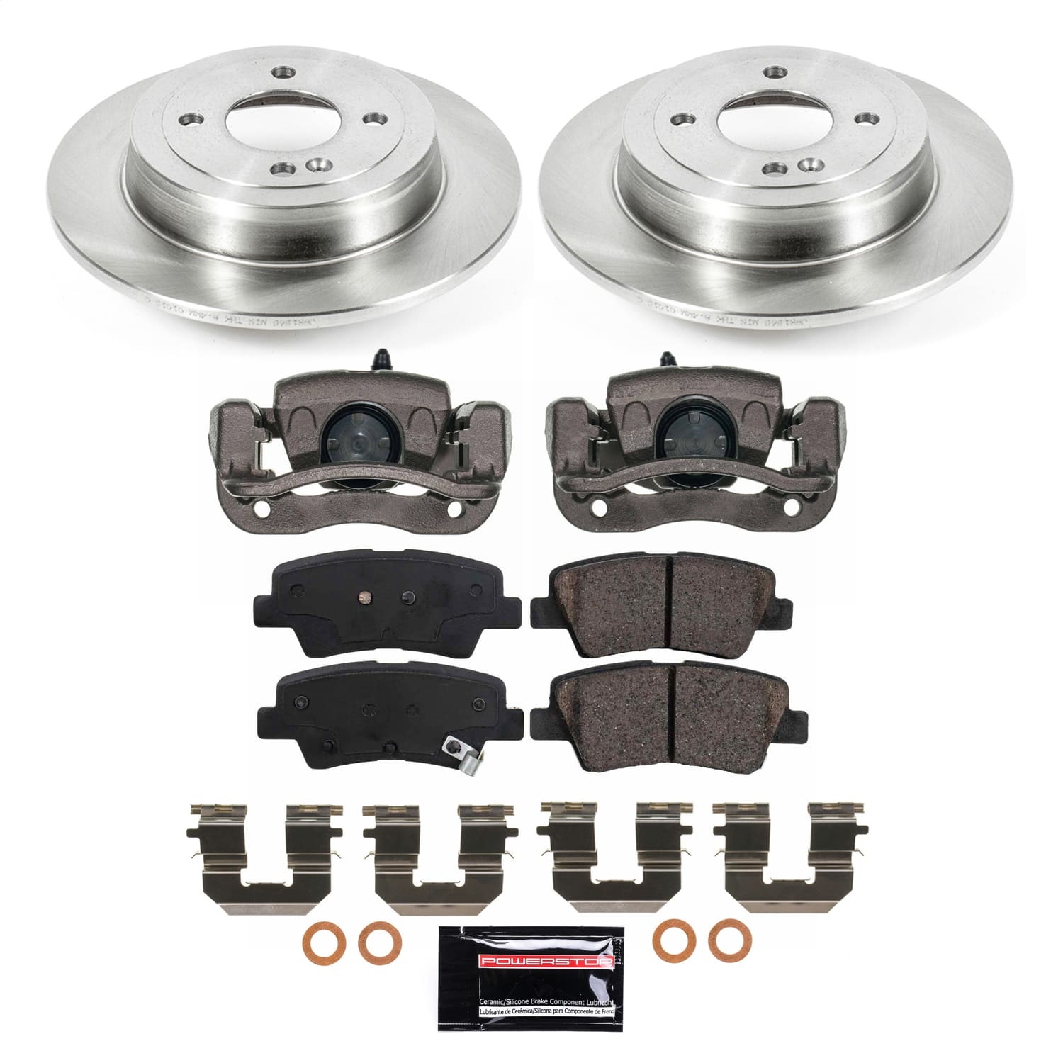 Power Stop - KCOE6507A - Rear - Disc Brake Pad and Rotor Kit