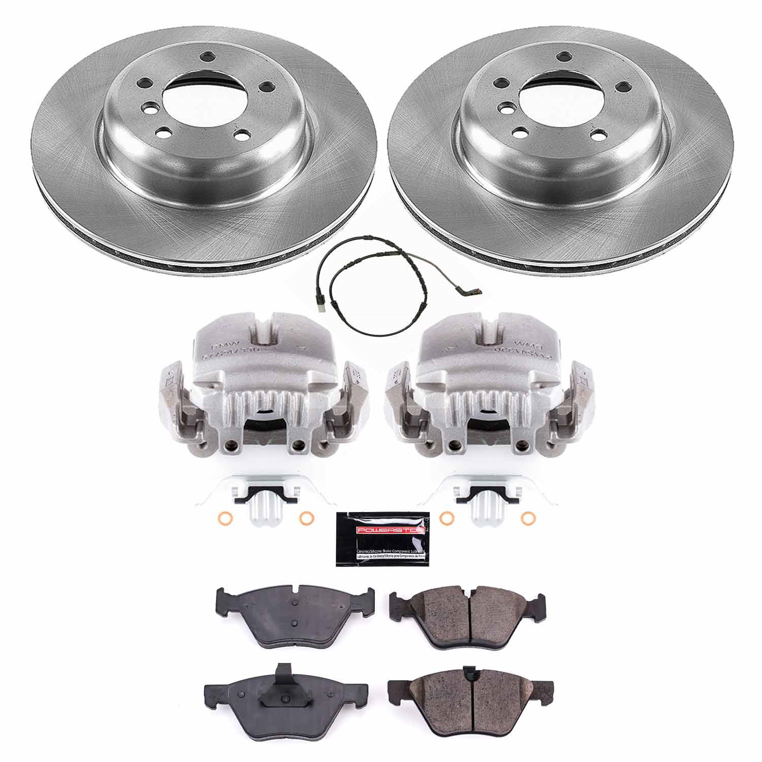 Power Stop - KCOE6578 - Front - Disc Brake Pad/Caliper and Rotor Kit
