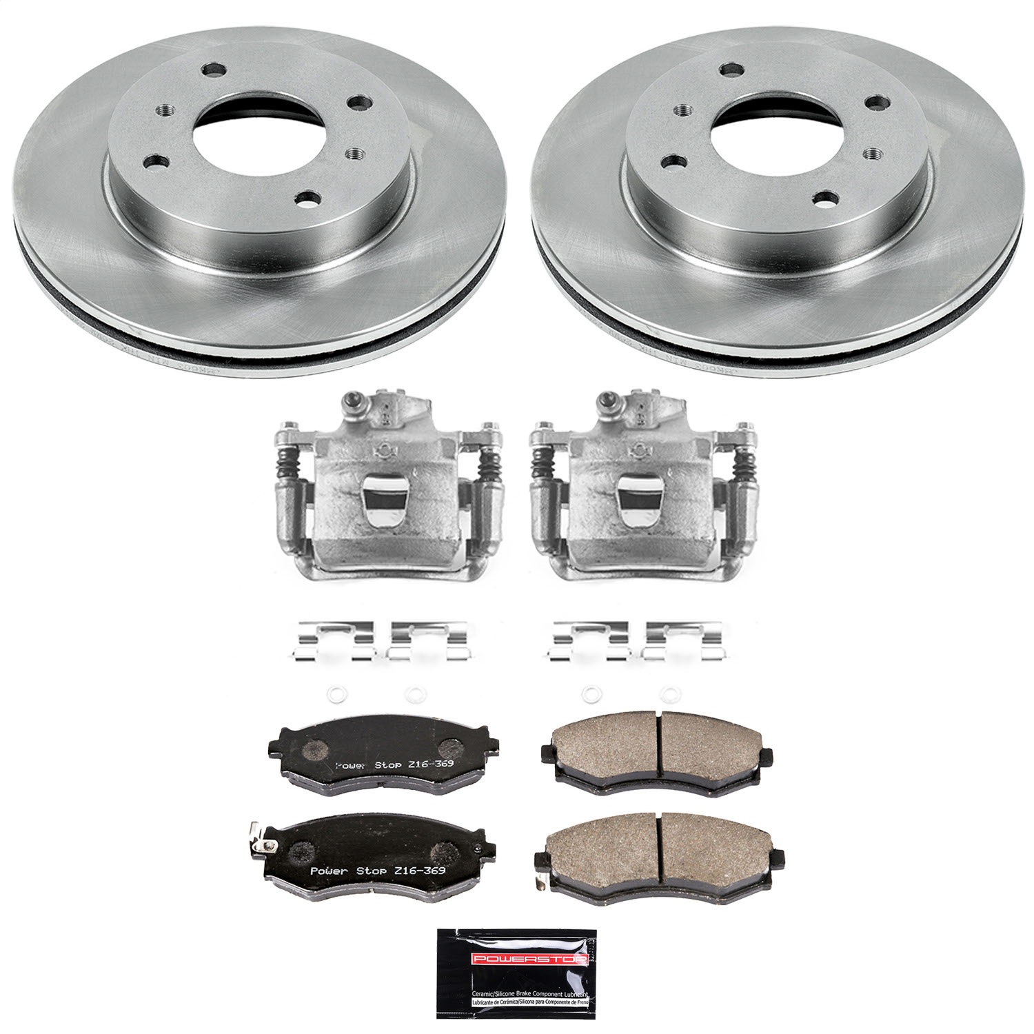 Power Stop - KCOE9172 - Front - Disc Brake Caliper Set