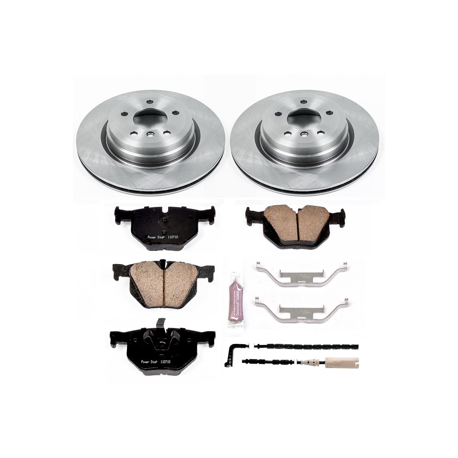 Power Stop - KOE045 - Rear - Disc Brake Pad and Rotor Kit