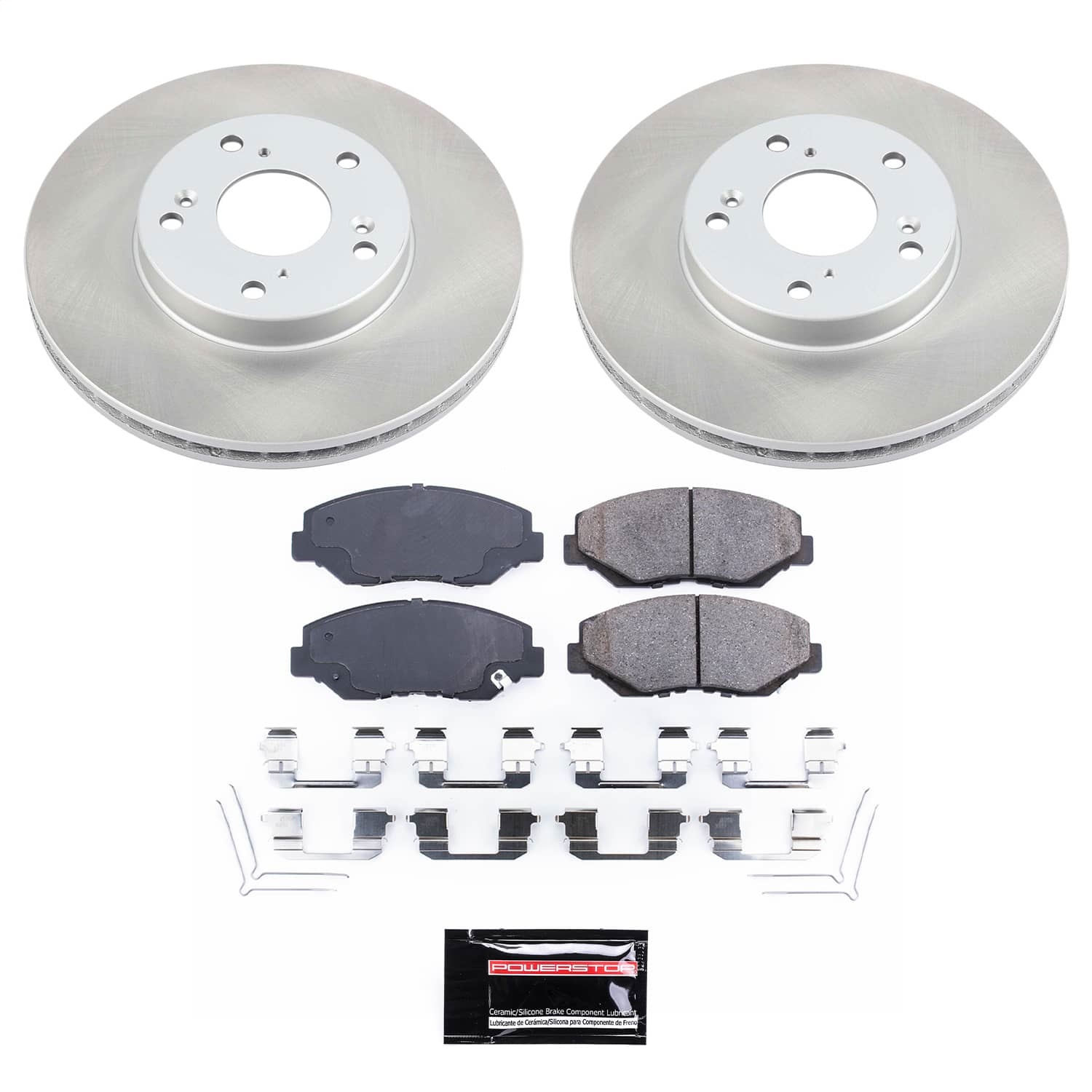Power Stop - KOE1043 - Front - Disc Brake Pad and Rotor Kit