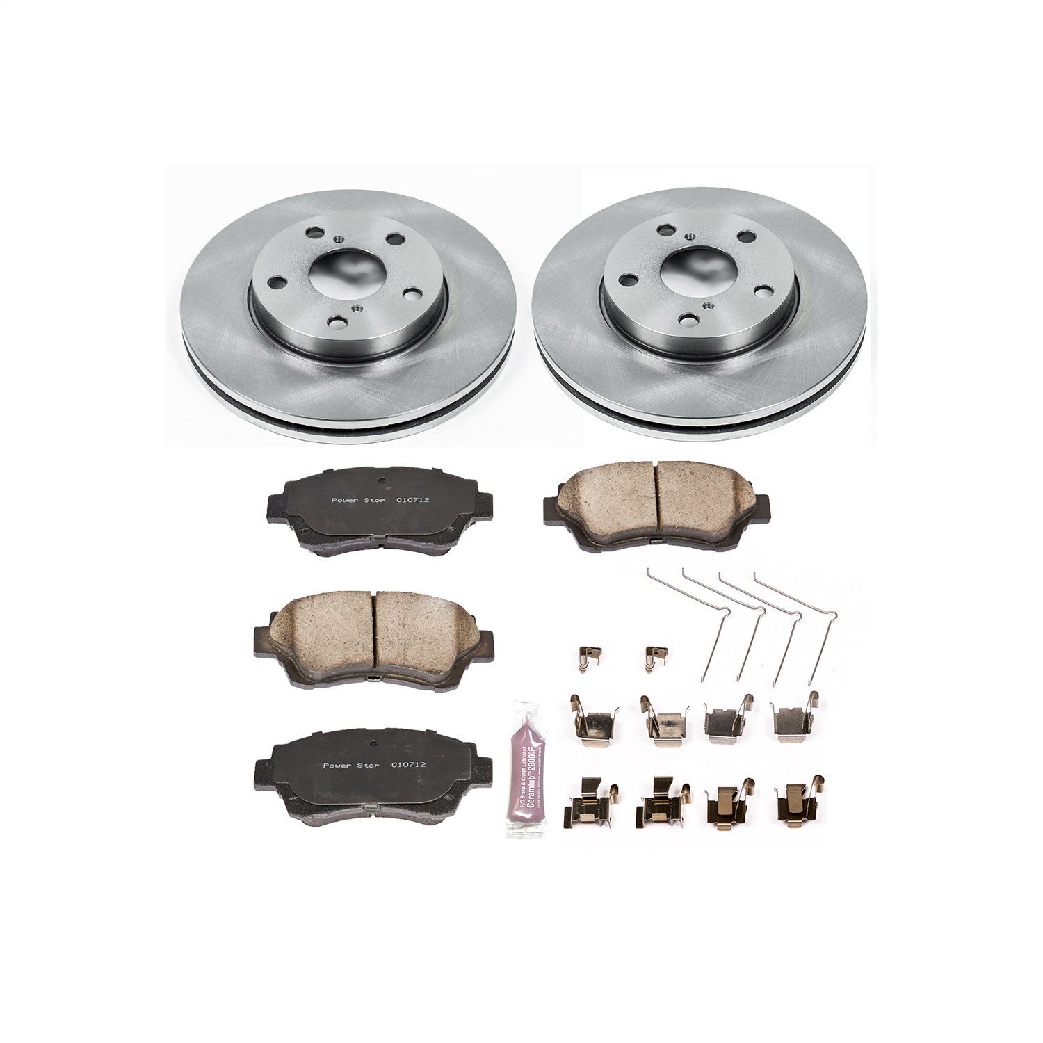 Power Stop - KOE1070 - Front - Disc Brake Pad and Rotor Kit