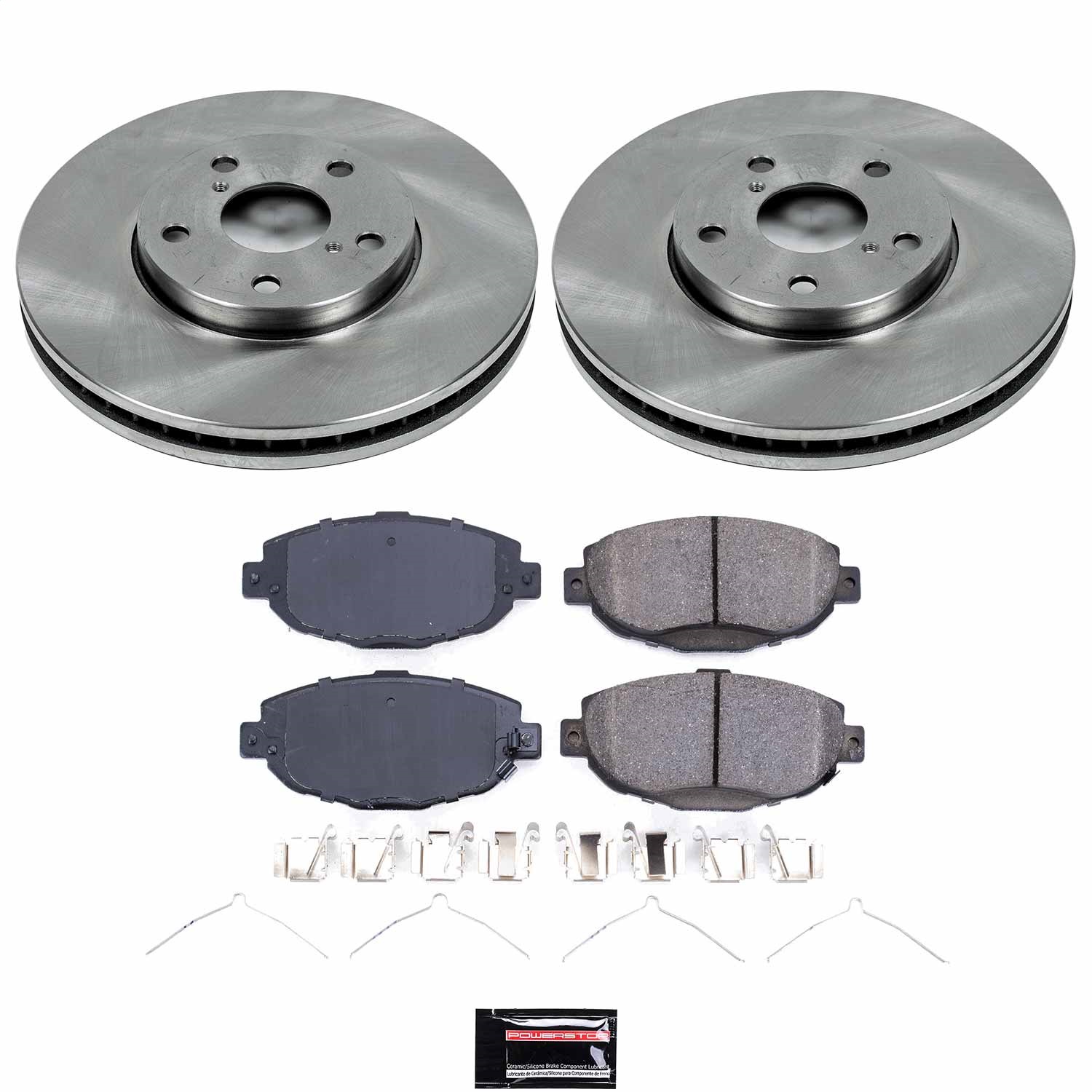Power Stop - KOE1073 - Front - Disc Brake Pad and Rotor Kit