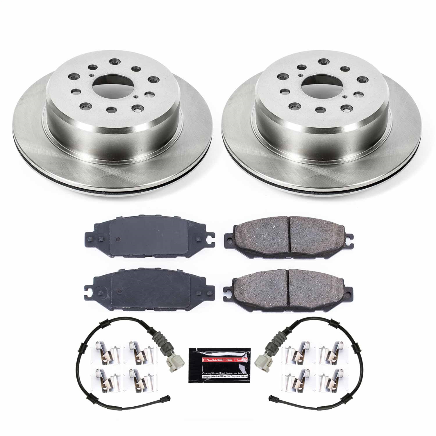 Power Stop - KOE1081 - Rear - Disc Brake Pad and Rotor Kit